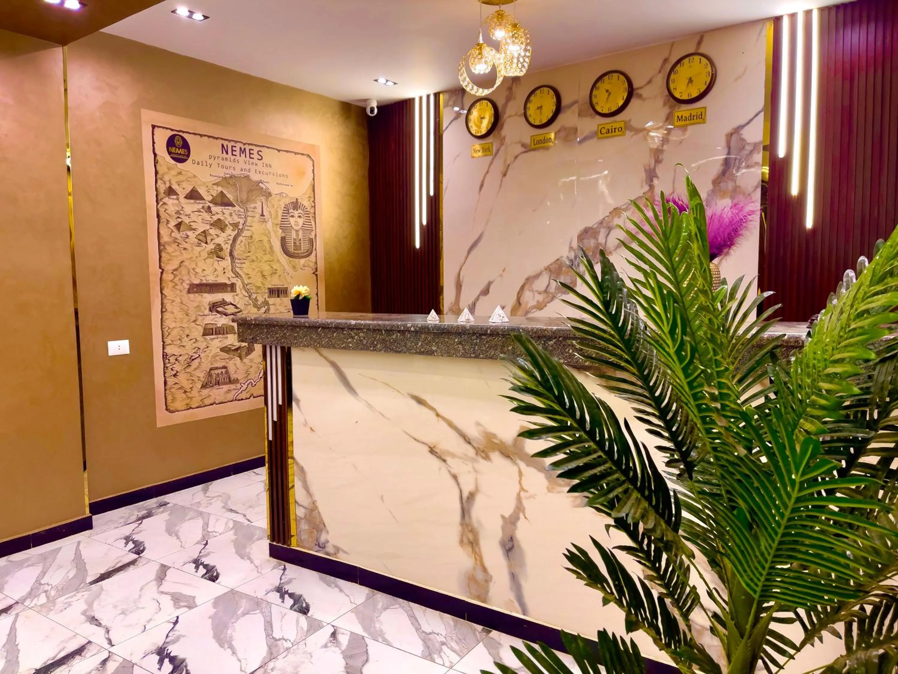 Lobby or reception in NEMES Pyramids View INN