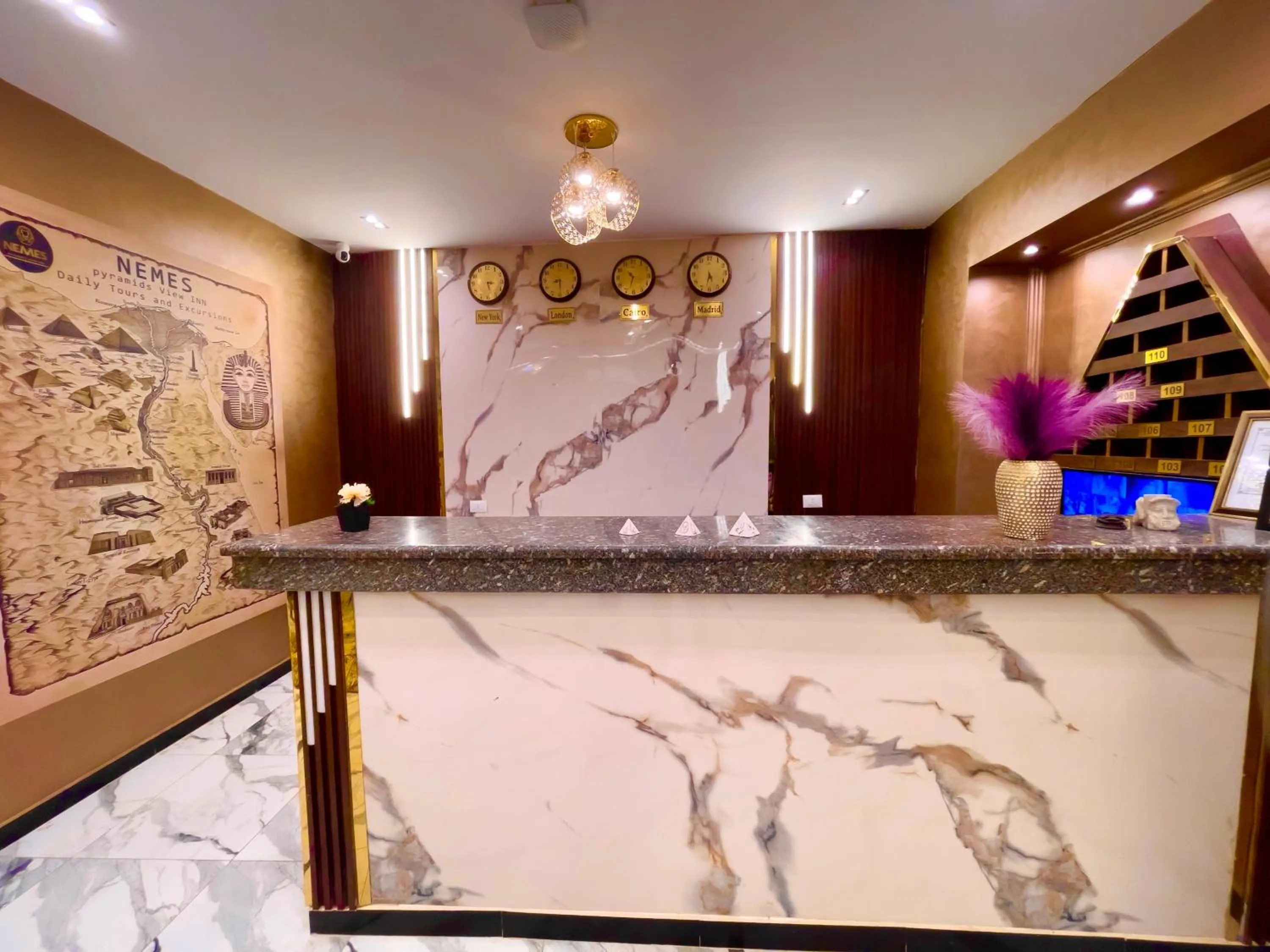 Lobby or reception in NEMES Pyramids View INN