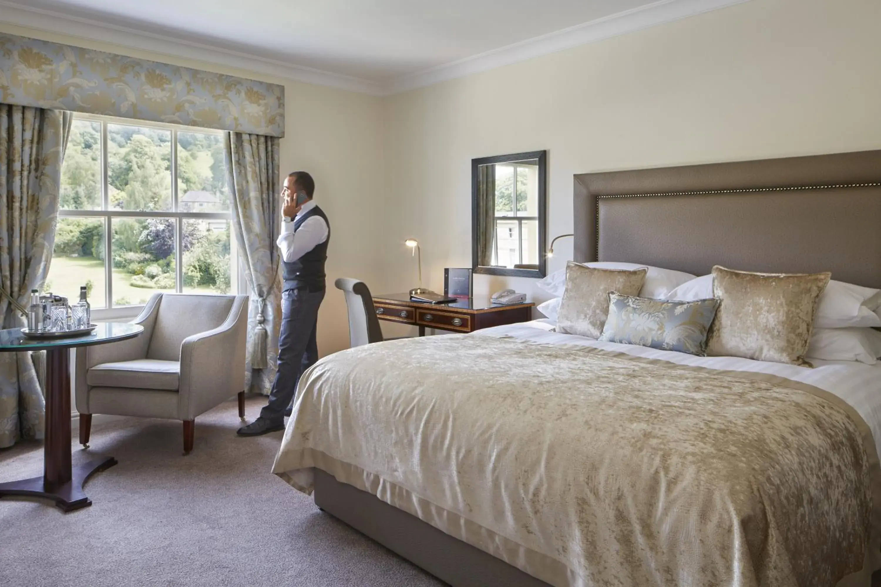 Bedroom, Bed in Macdonald Bath Spa Hotel Bedroom, Bed in Macdonald Bath Spa Hotel