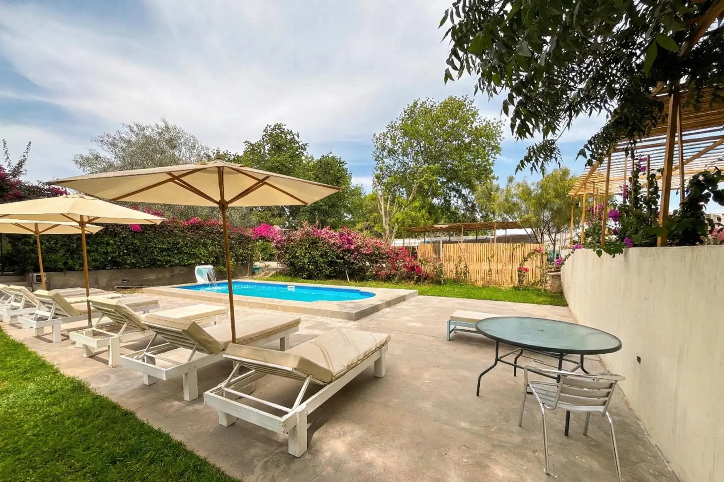 Pool view in Serenity Lodge Pool view in Serenity Lodge