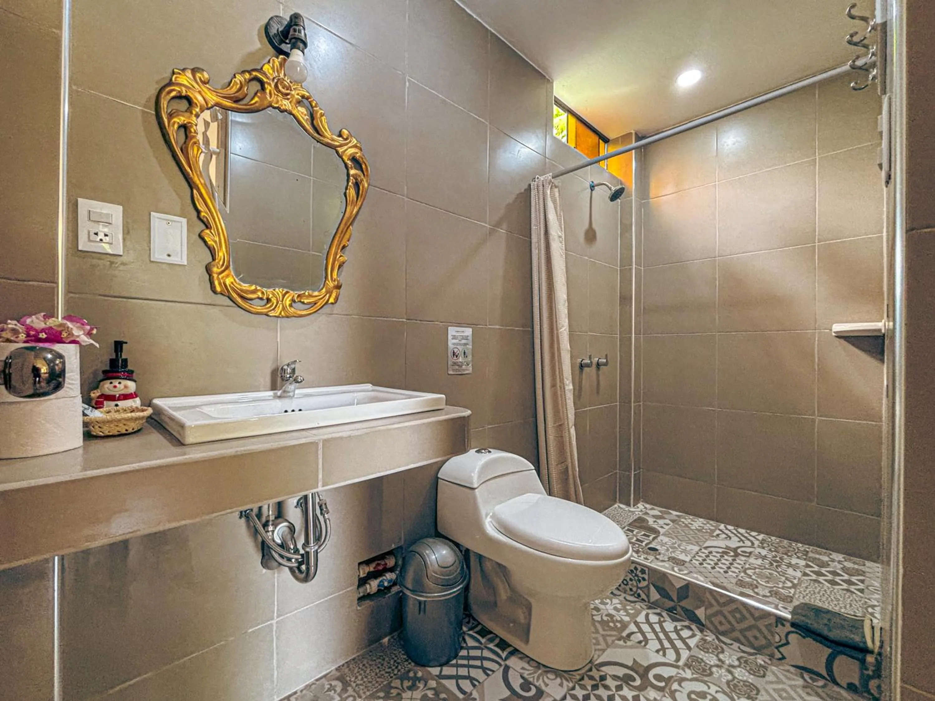 Shower in Serenity Lodge