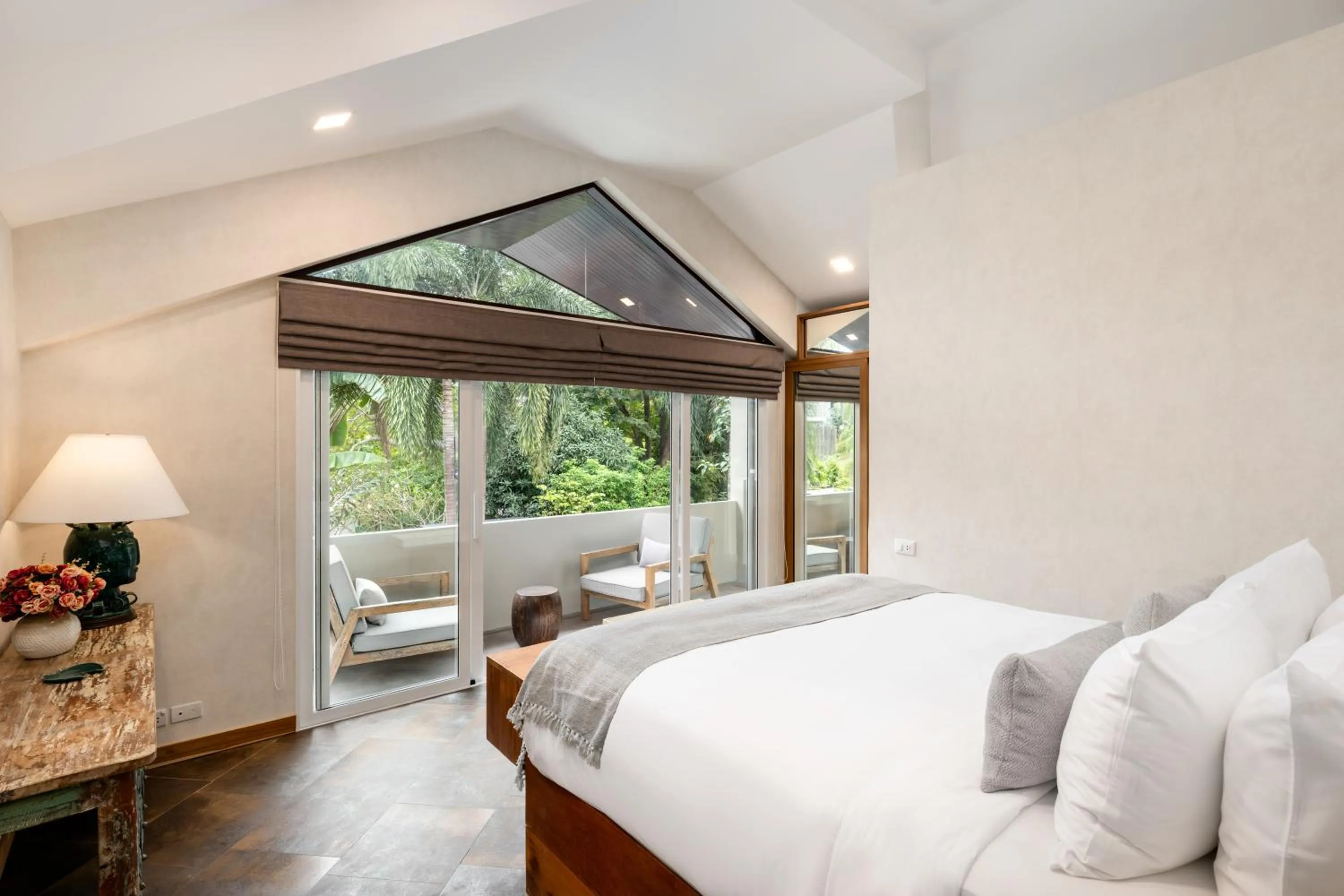 View (from property/room), Bed in Moorea Boutique Resort Samui