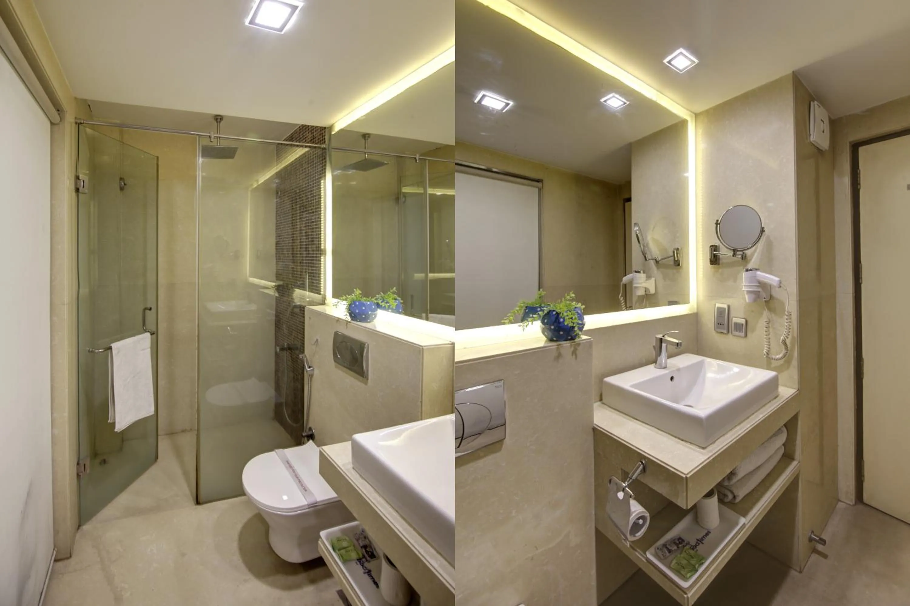 Bathroom in Hotel Good Times - Karol Bagh Metro Station