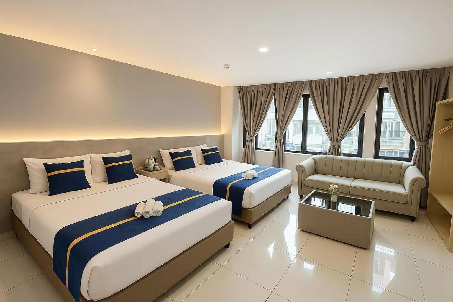 Bed in StarQ Hotel Kuala Lumpur