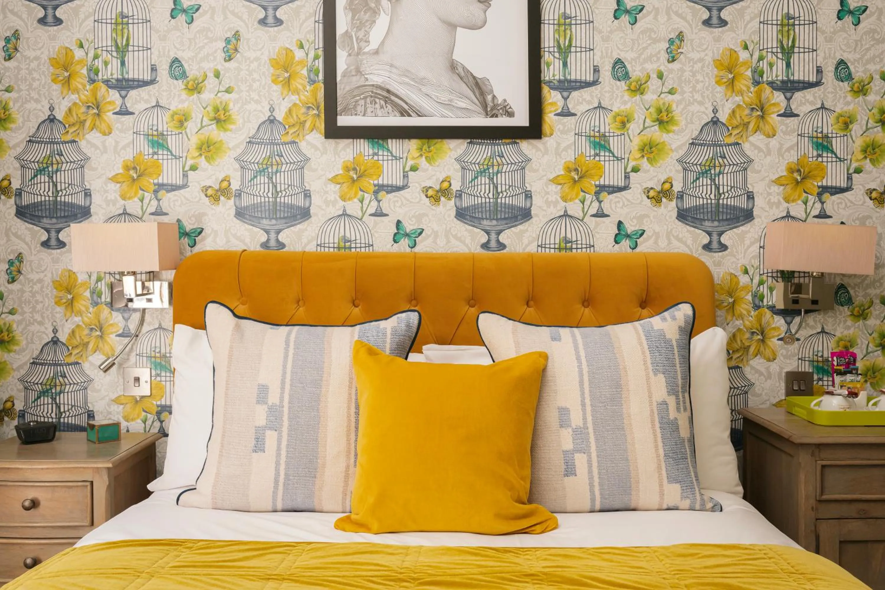 Bed in Harington's Boutique Hotel