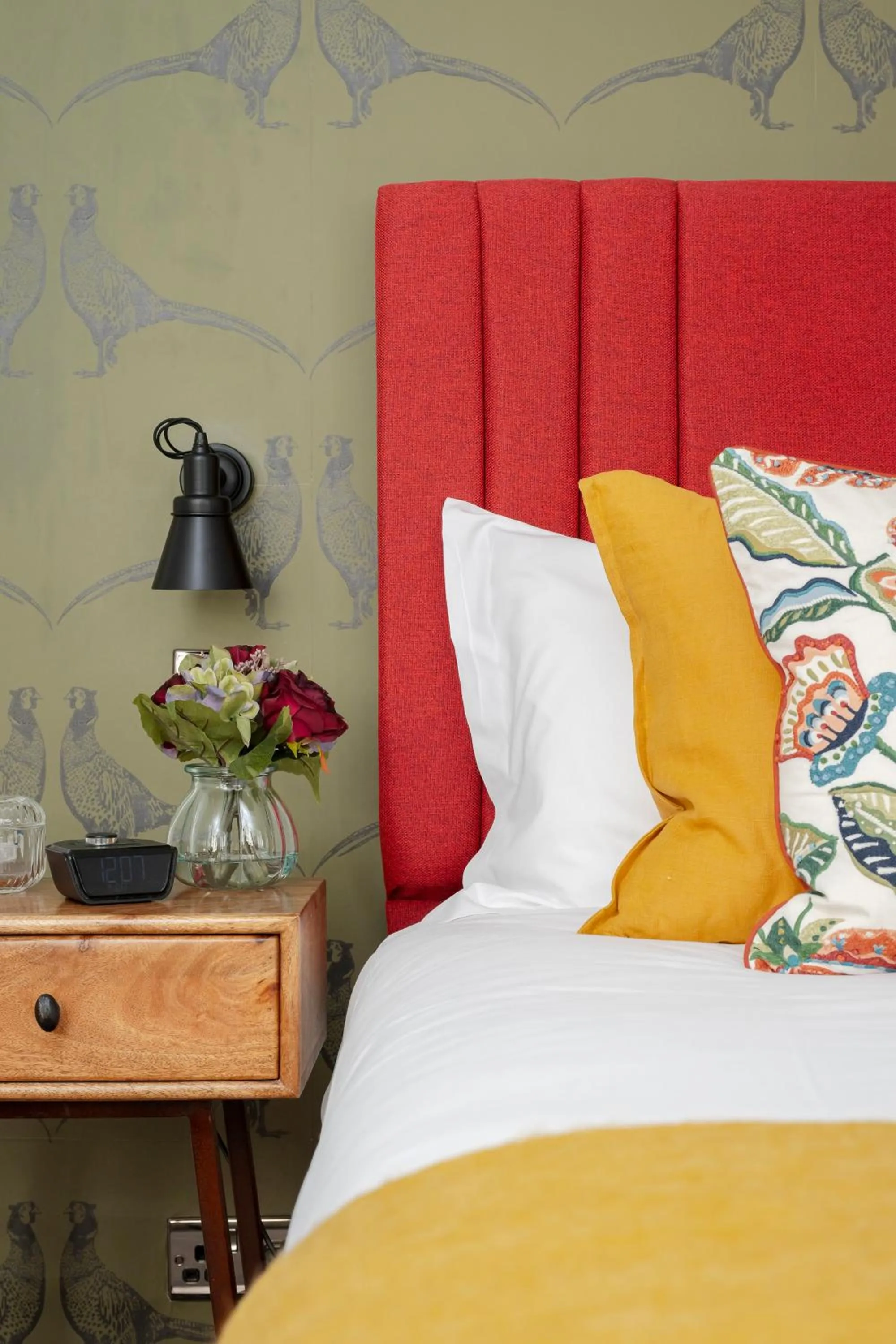 Decorative detail, Bed in Harington's Boutique Hotel