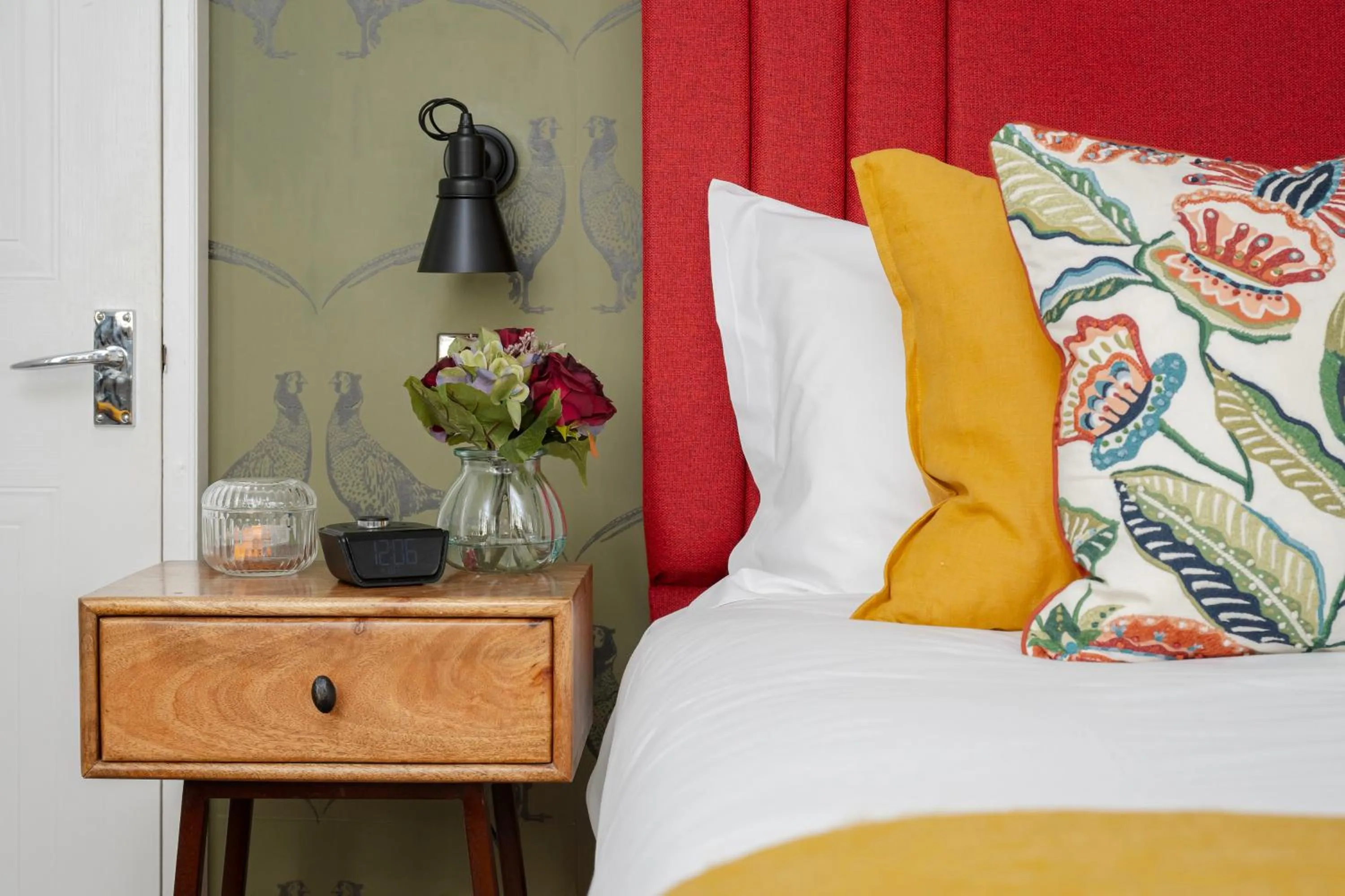 Decorative detail, Bed in Harington's Boutique Hotel