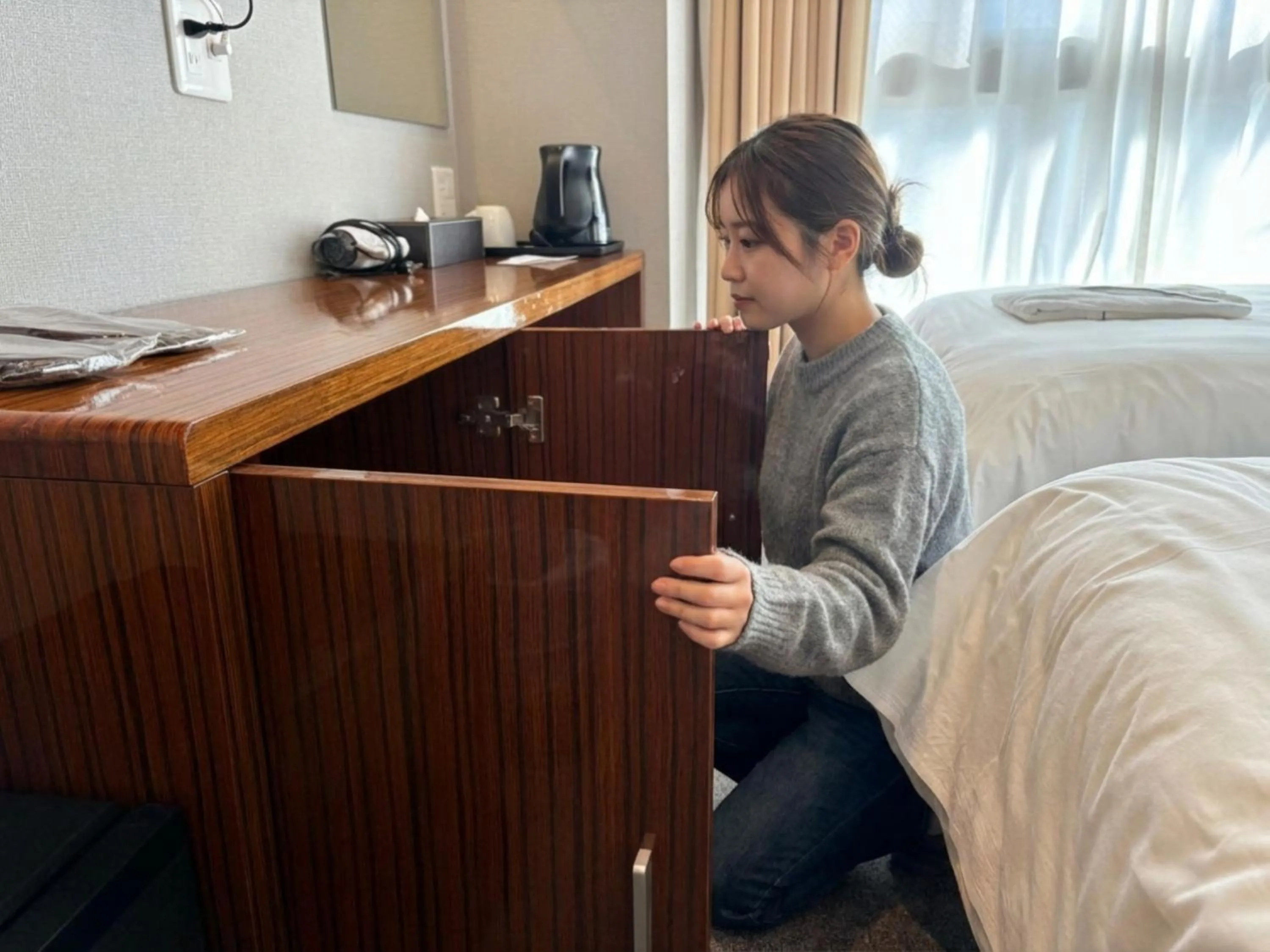 Photo of the whole room, Bed in EZ HOTEL Kansai Airport Seaside