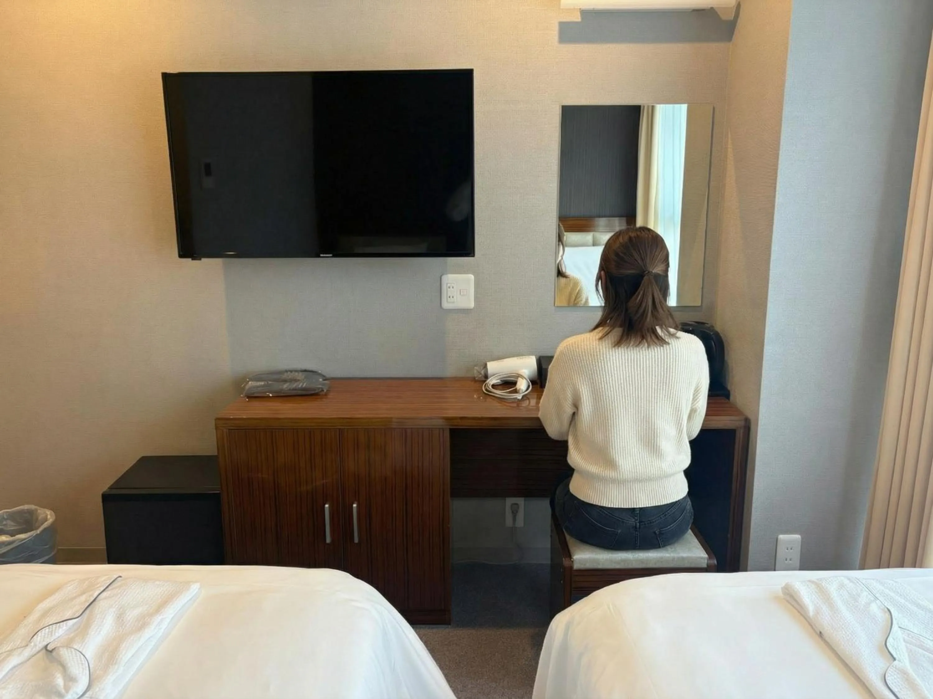 Photo of the whole room, Bed in EZ HOTEL Kansai Airport Seaside