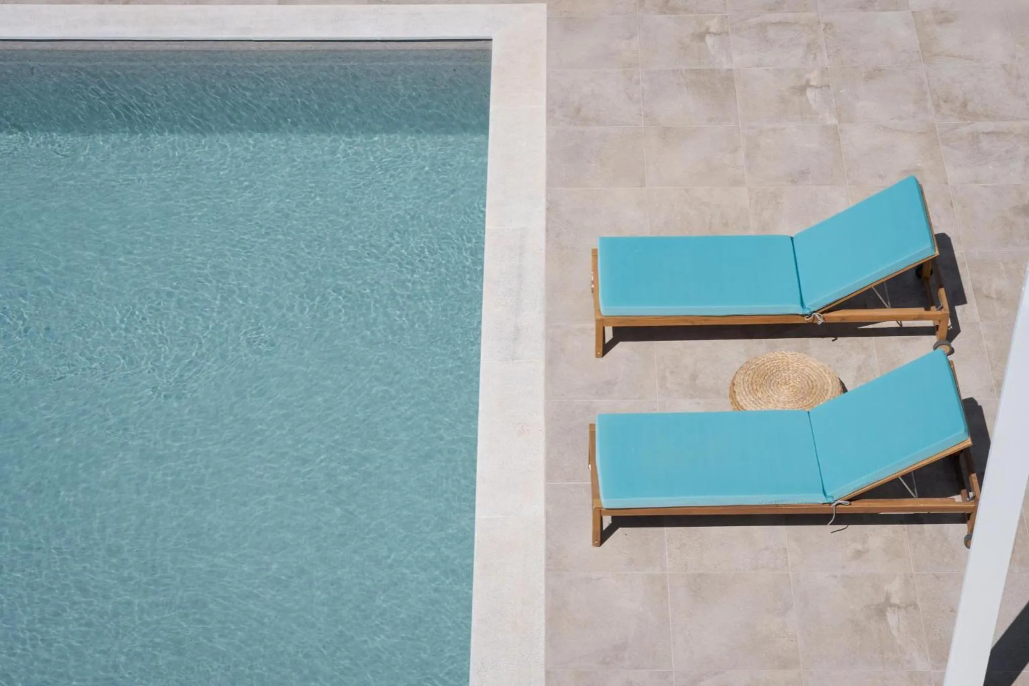 sunbed in Kaerati Villa Aegina