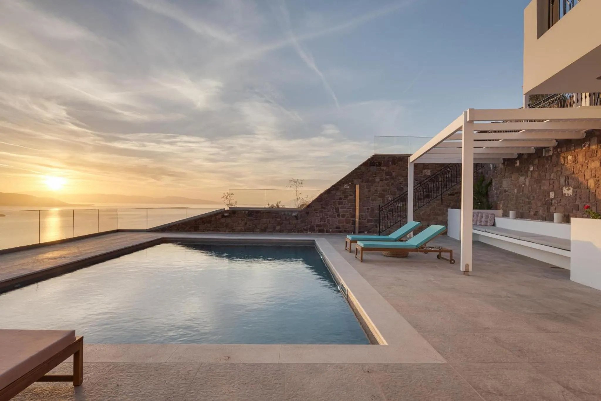 Sunset in Kaerati Villa Aegina