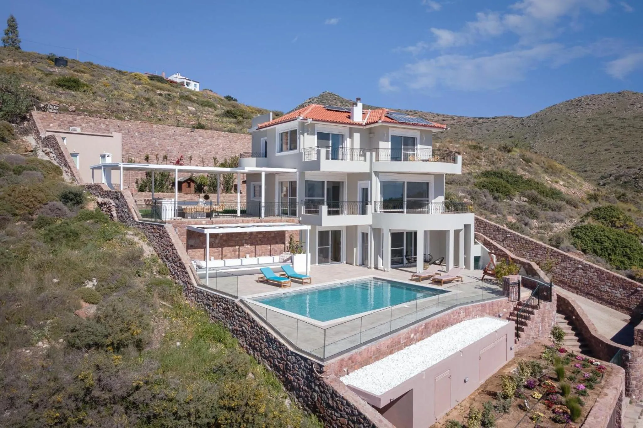 Property building in Kaerati Villa Aegina