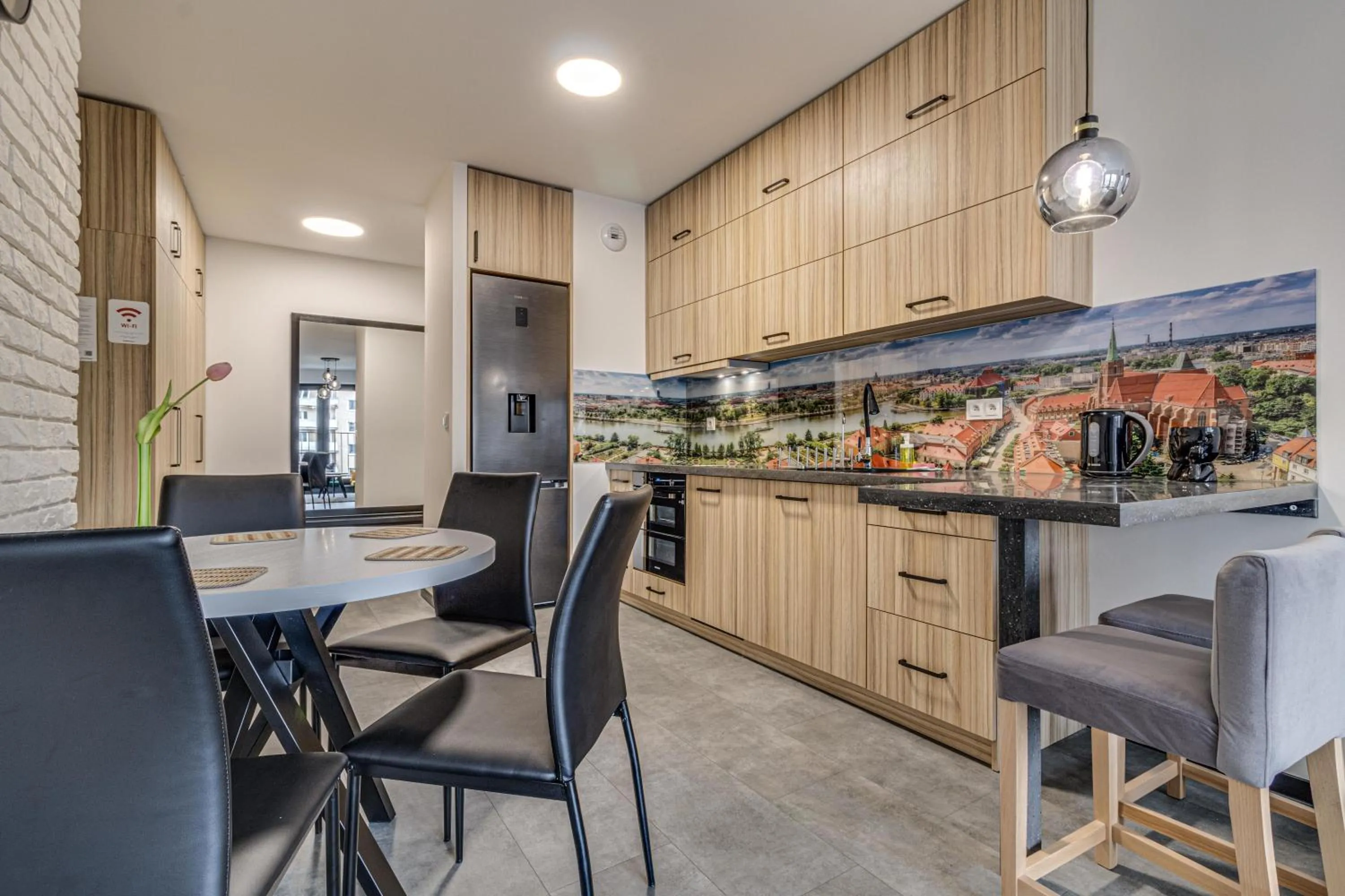 Kitchen or kitchenette in RentPlanet - Apartament Wyszyńskiego