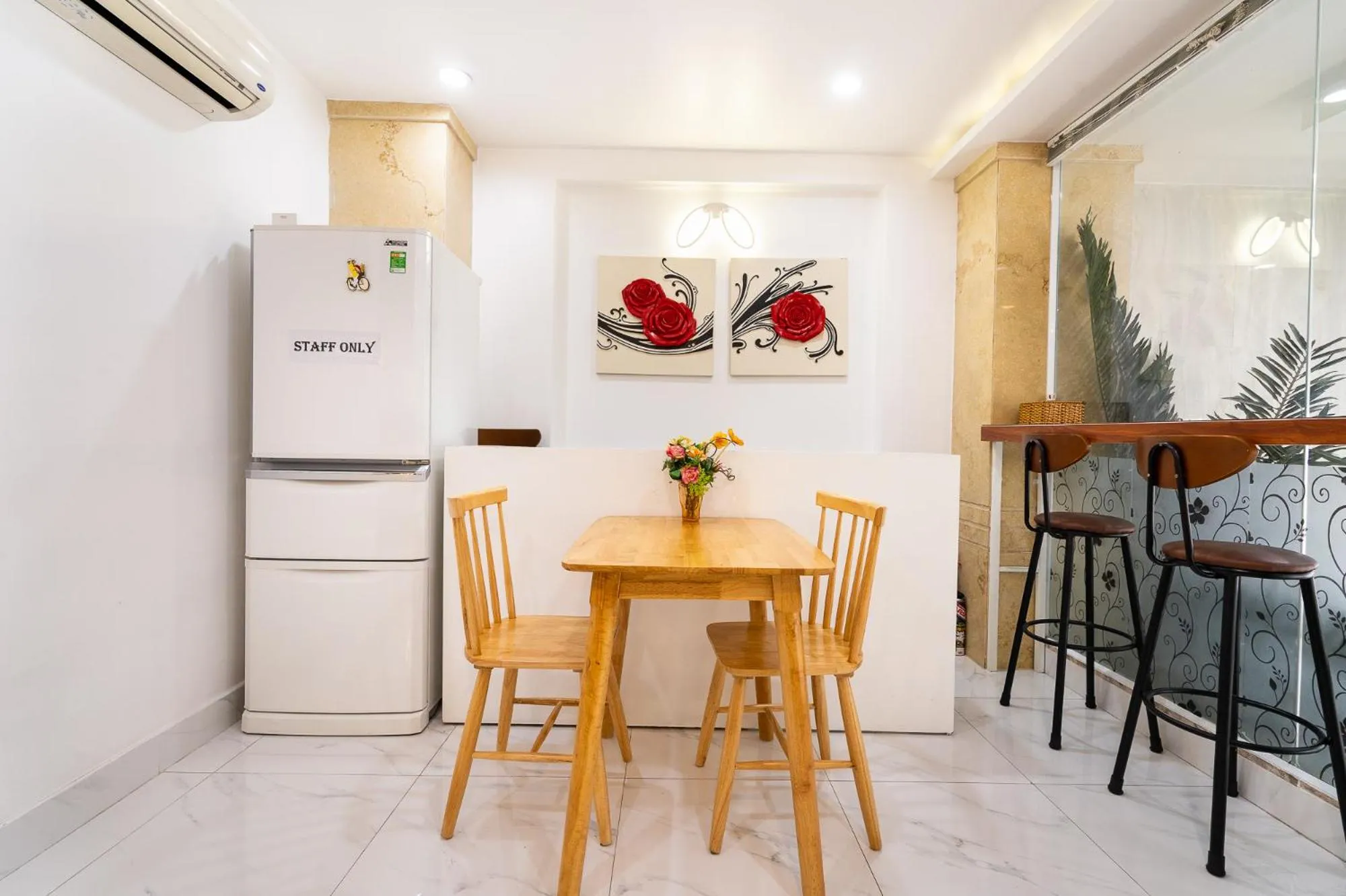 Kitchen or kitchenette in Adventure Hotel