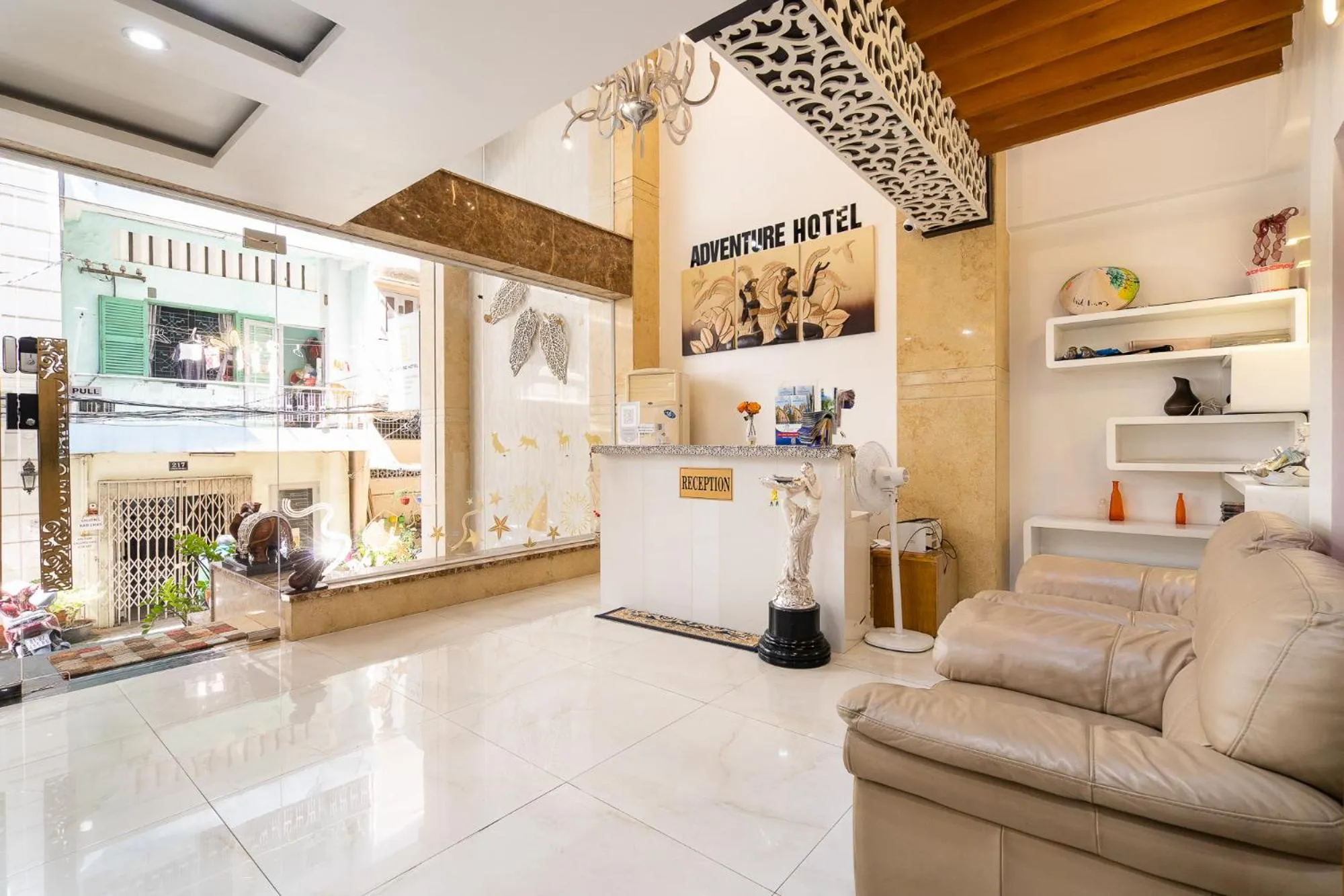 Seating area in Adventure Hotel