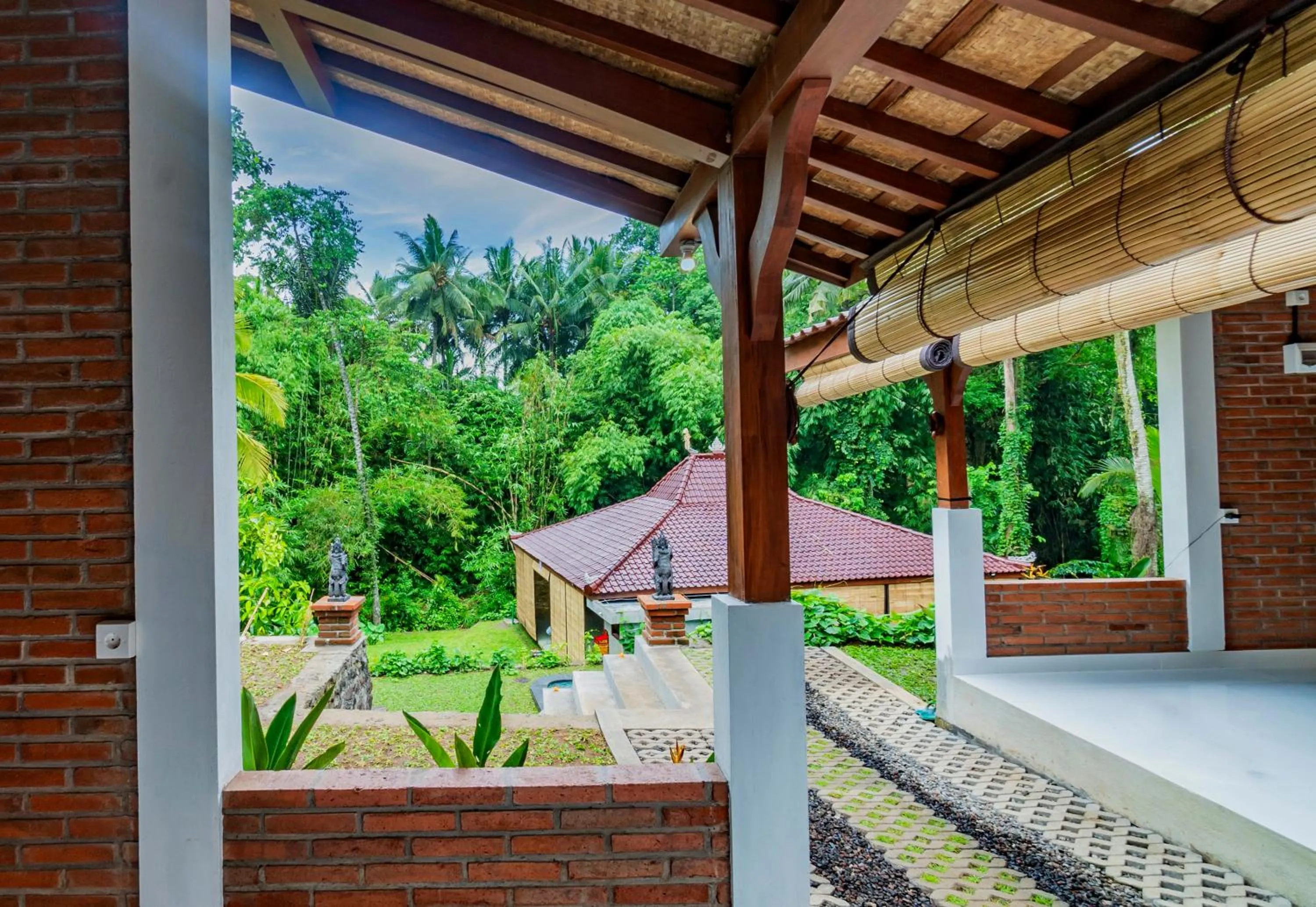 Garden view in As I Am Ubud Retreat