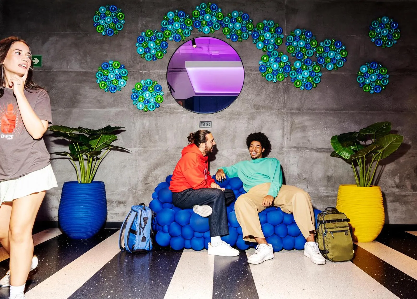 Lobby or reception in AMISTAT City Hostel Barcelona