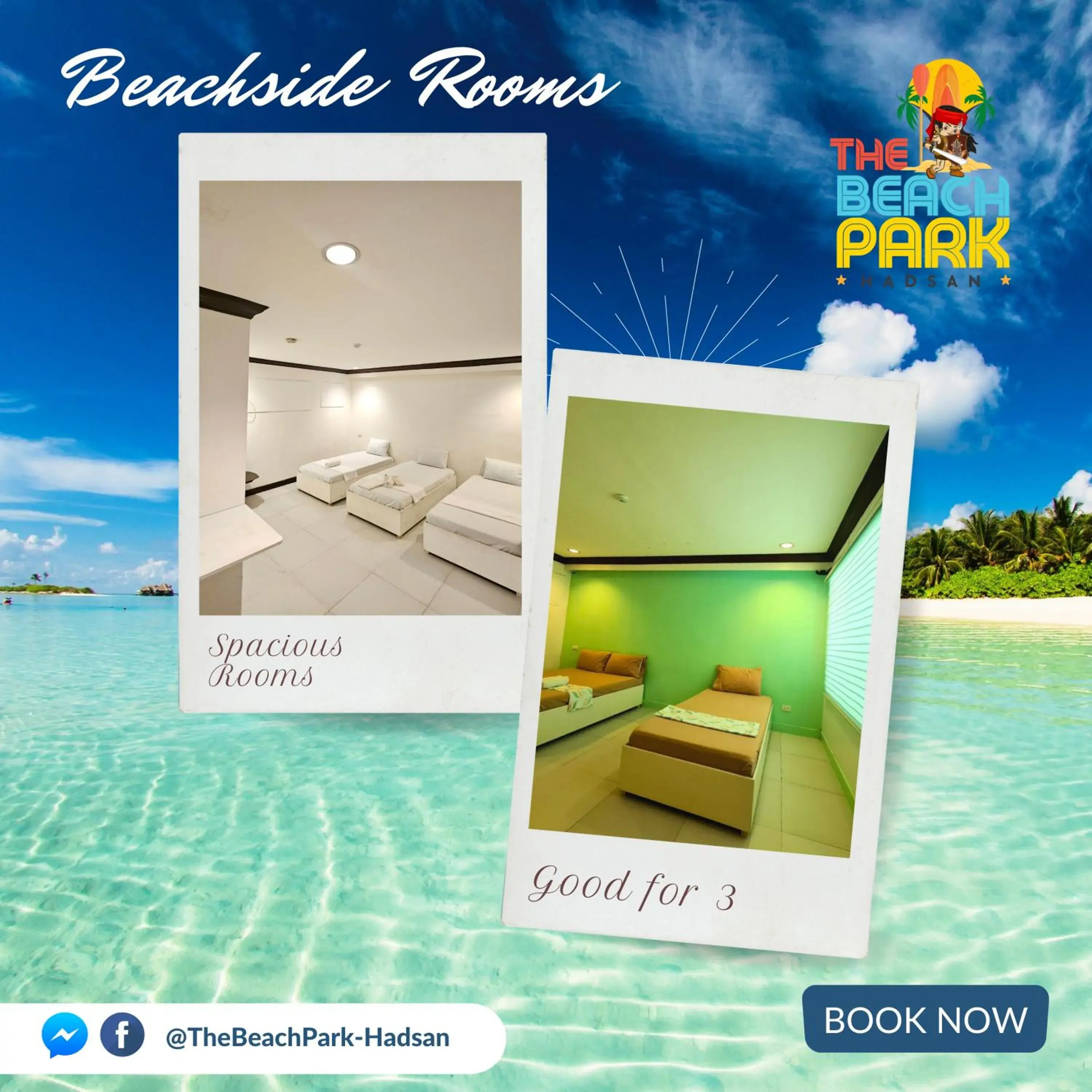 Bed in The Beach Park Hadsan Bed in The Beach Park Hadsan