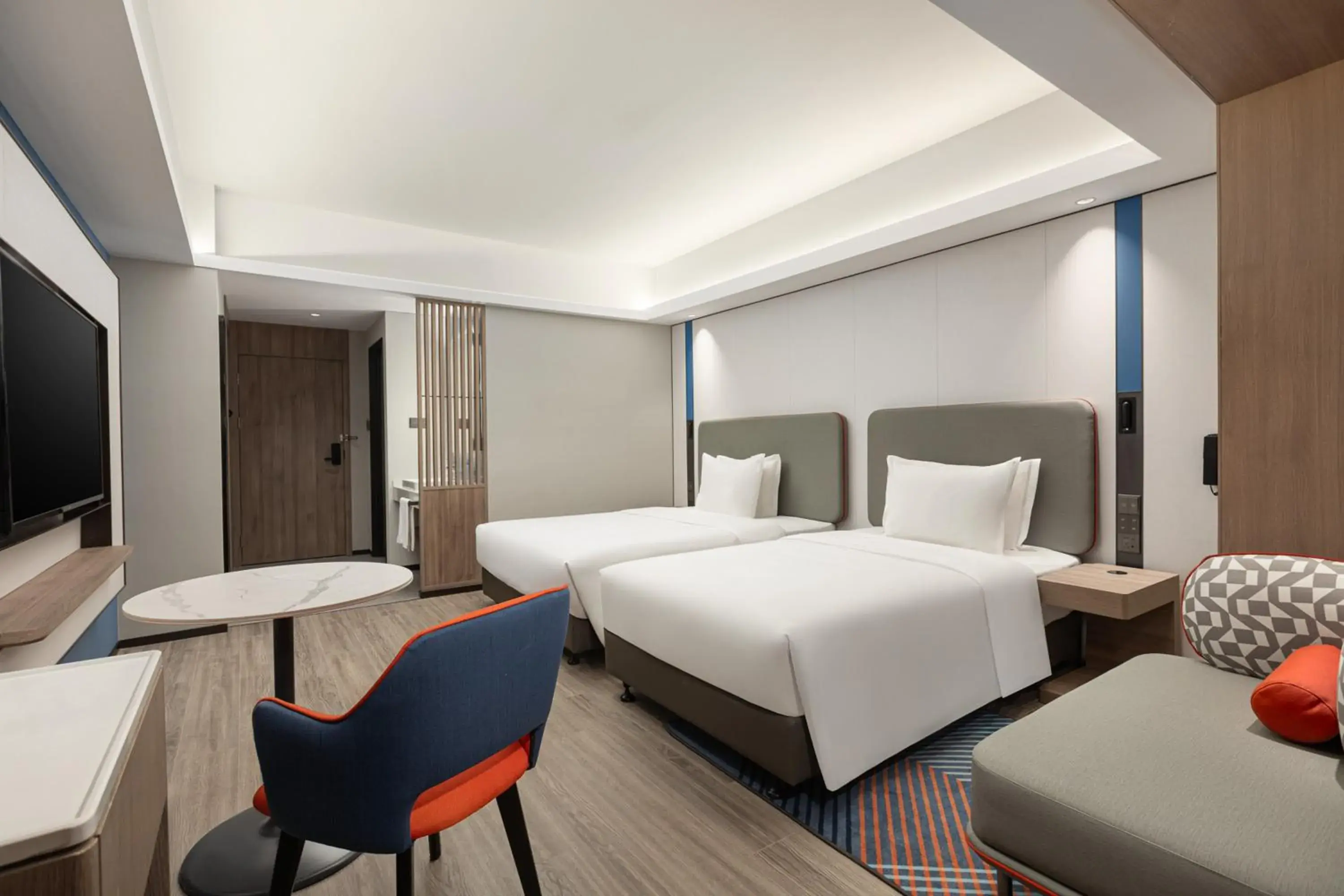 Bedroom, Bed in Holiday Inn Express Shanghai Gumei by IHG Bedroom, Bed in Holiday Inn Express Shanghai Gumei by IHG