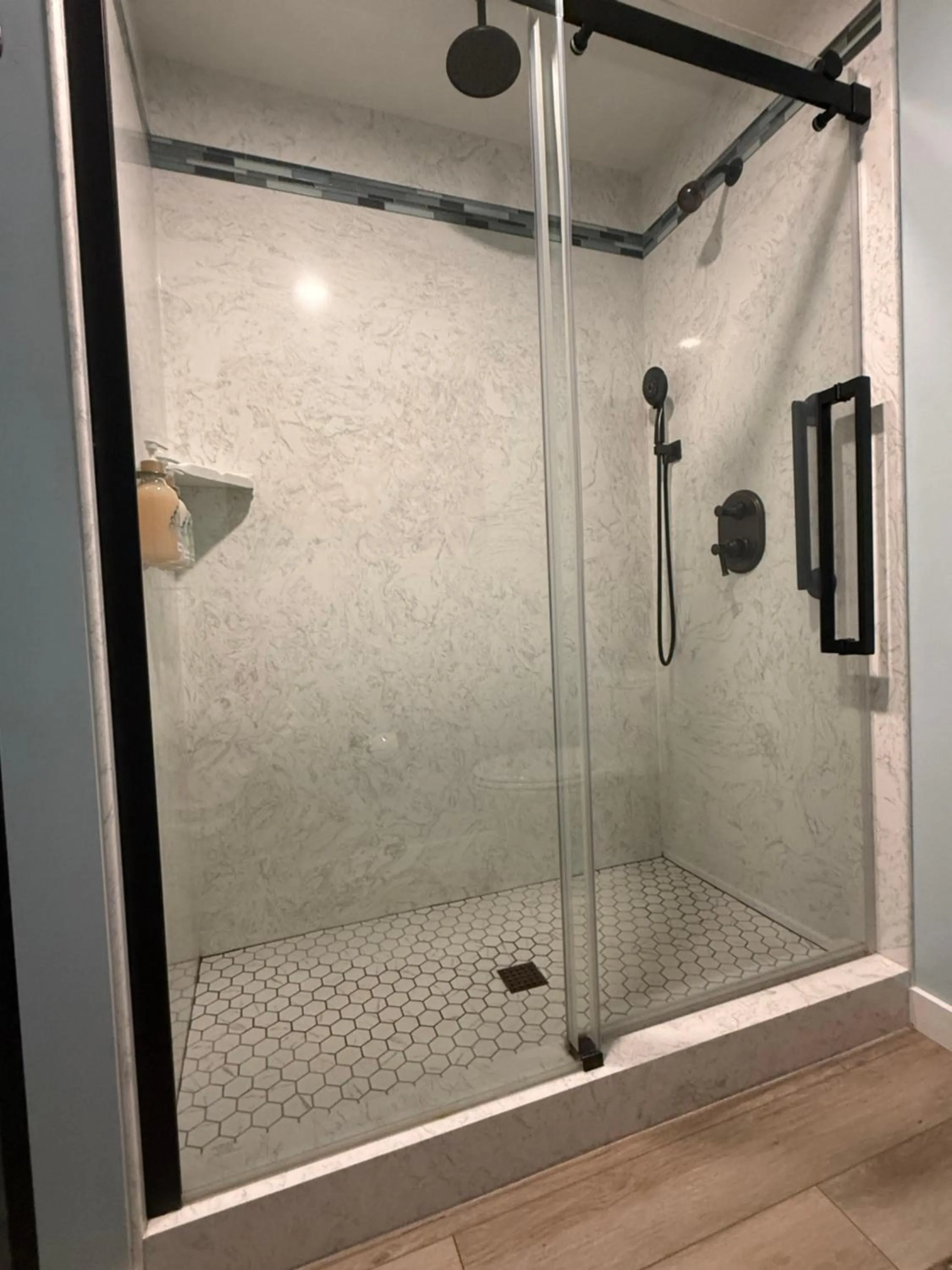 Shower in HarborWalk Inn