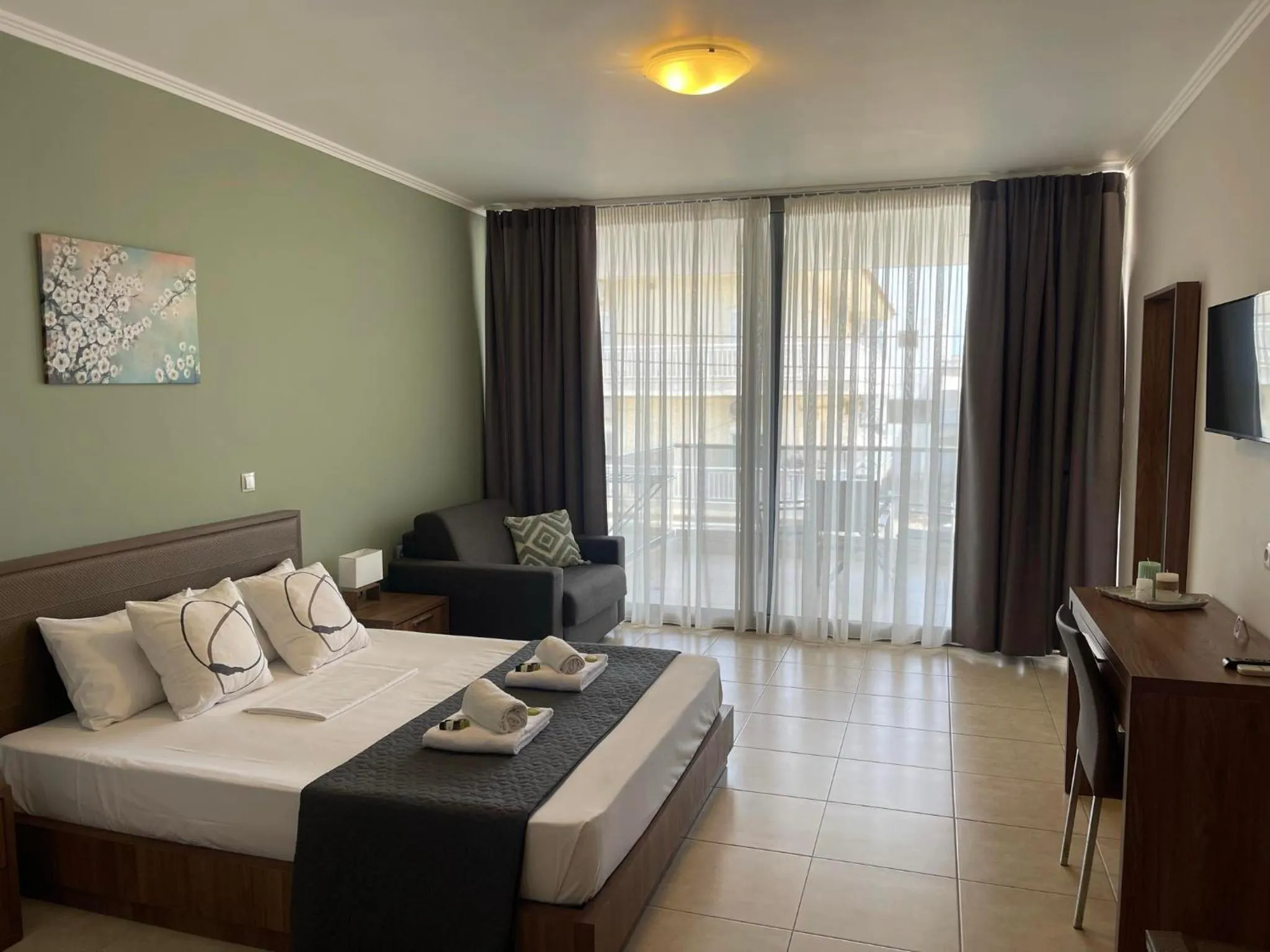 Bed in Centrum Rooms