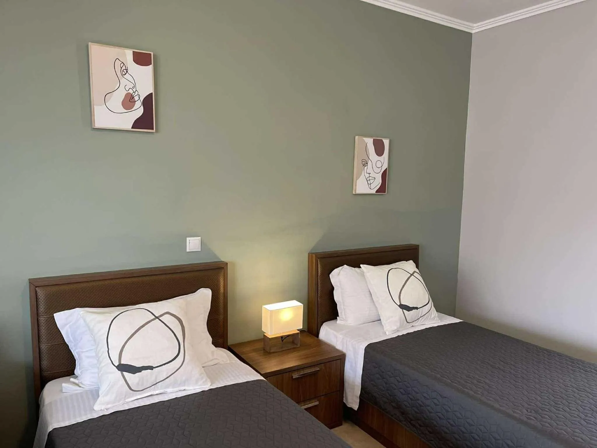 Bed in Centrum Rooms