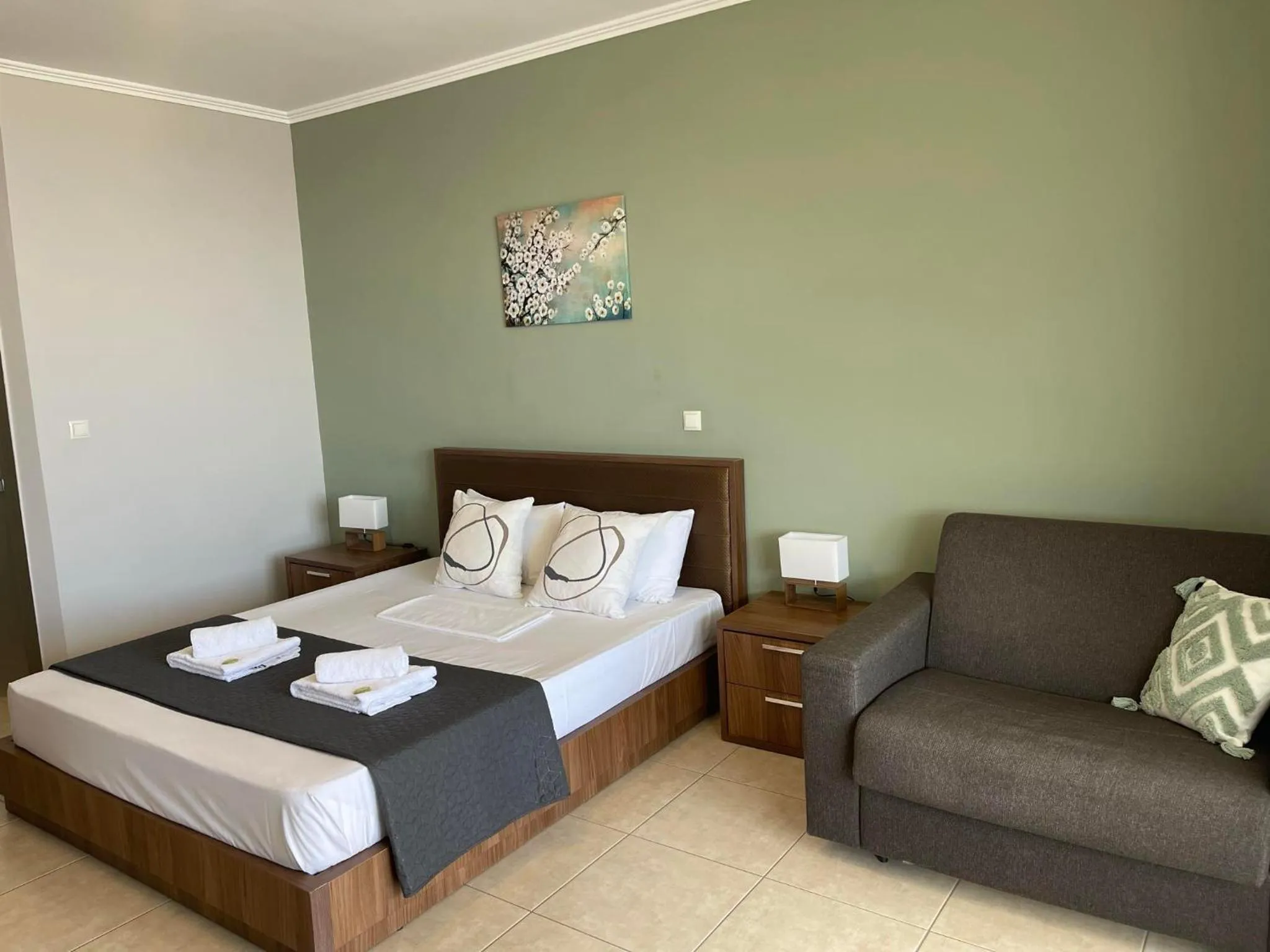 Bed in Centrum Rooms