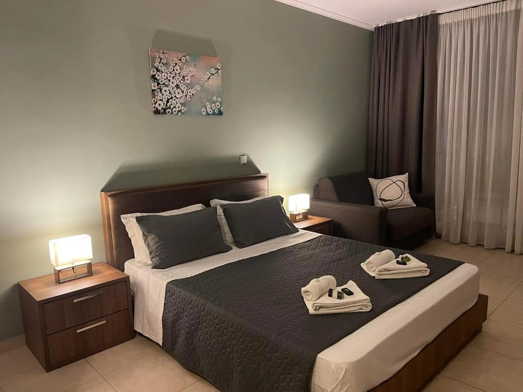 Bed in Centrum Rooms