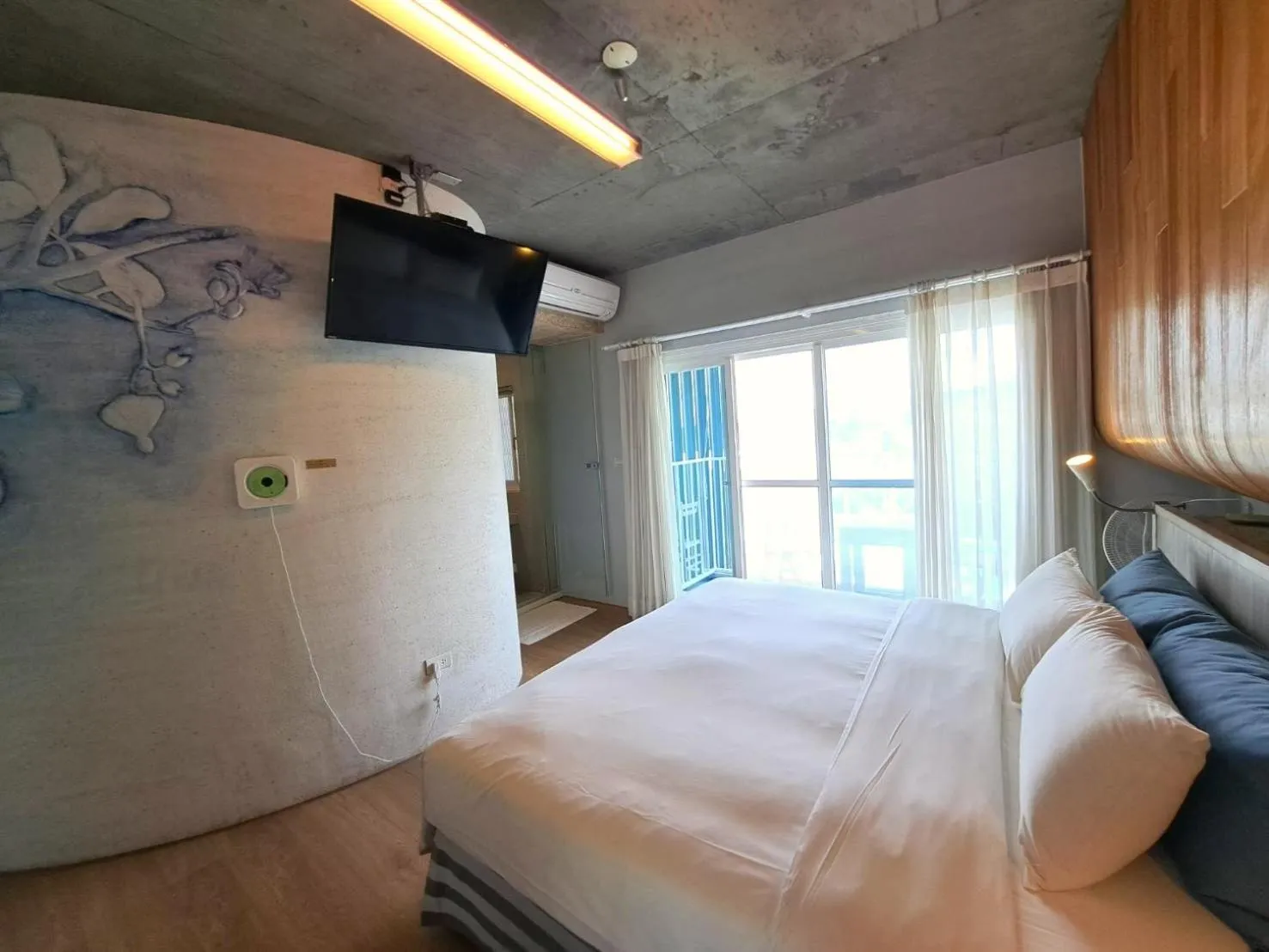 Bed in 墾丁橘月Orange Moon Inn