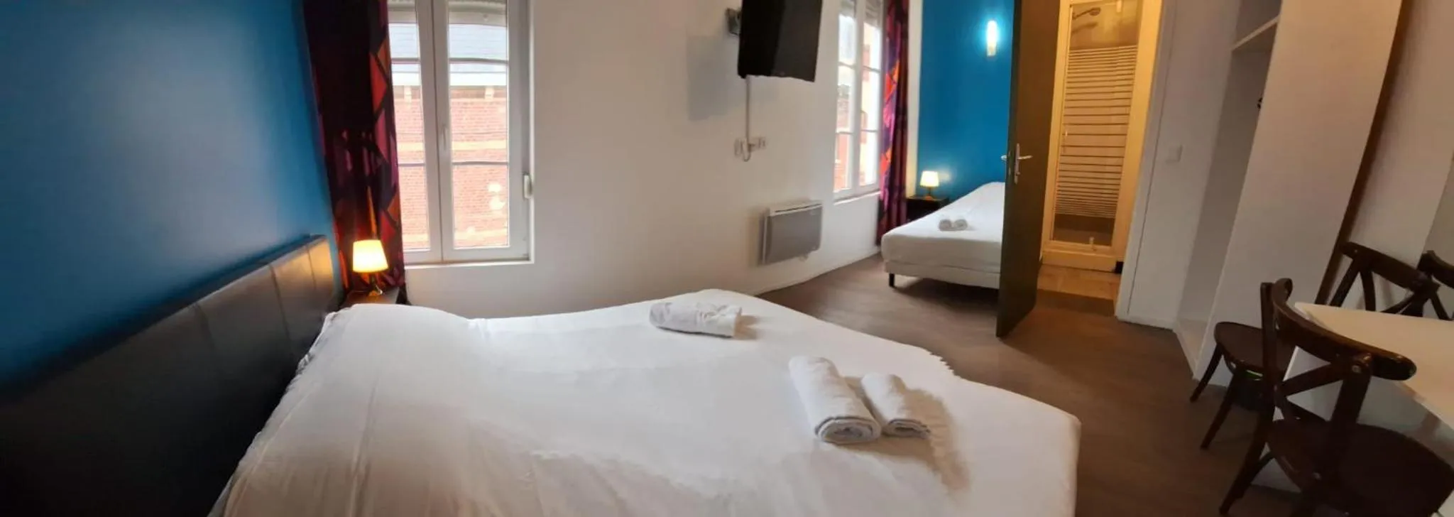 Bed in hôtel- restaurant le Saint Quentin