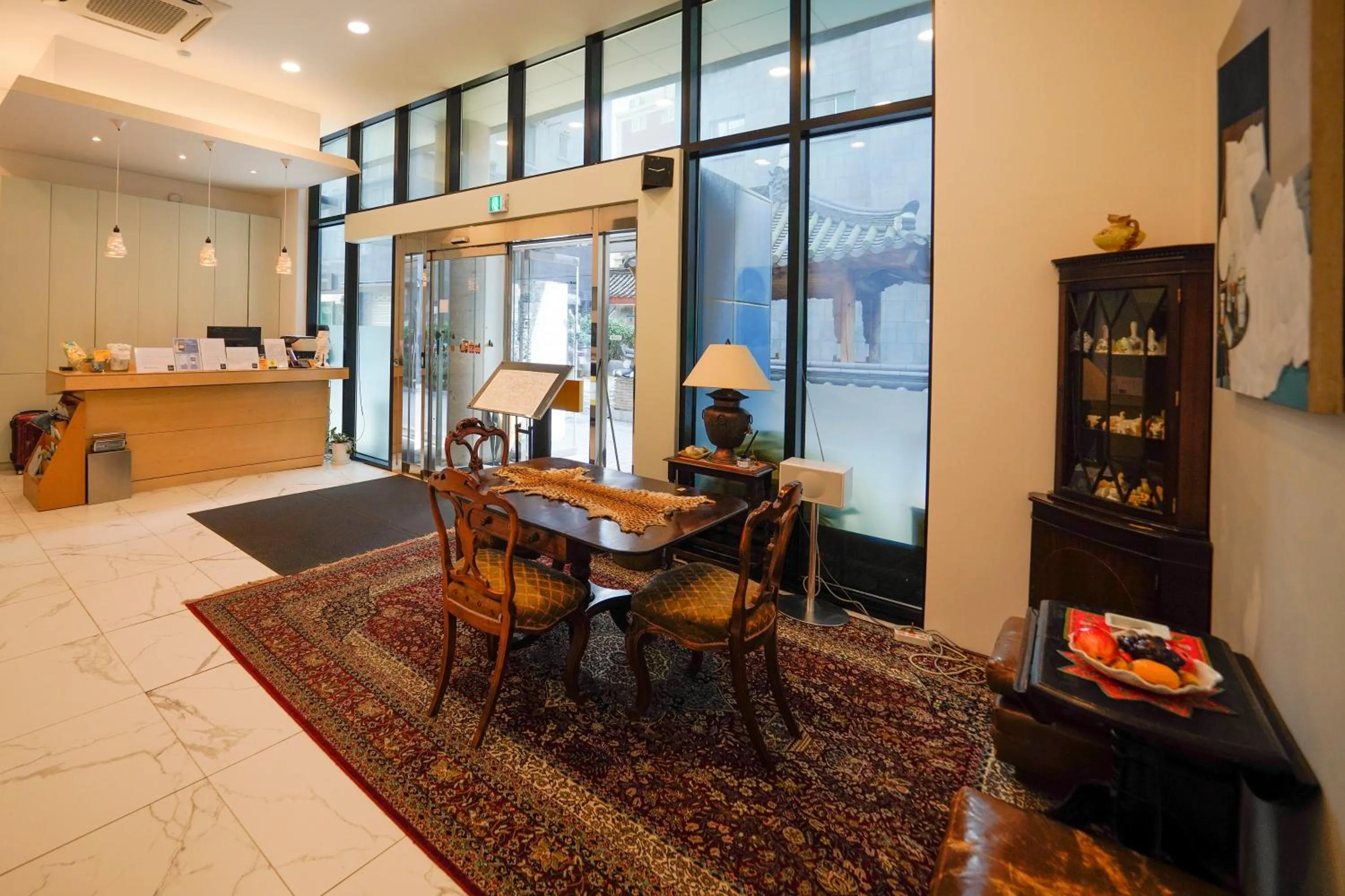 Seating area in Hotel DADA Insadong