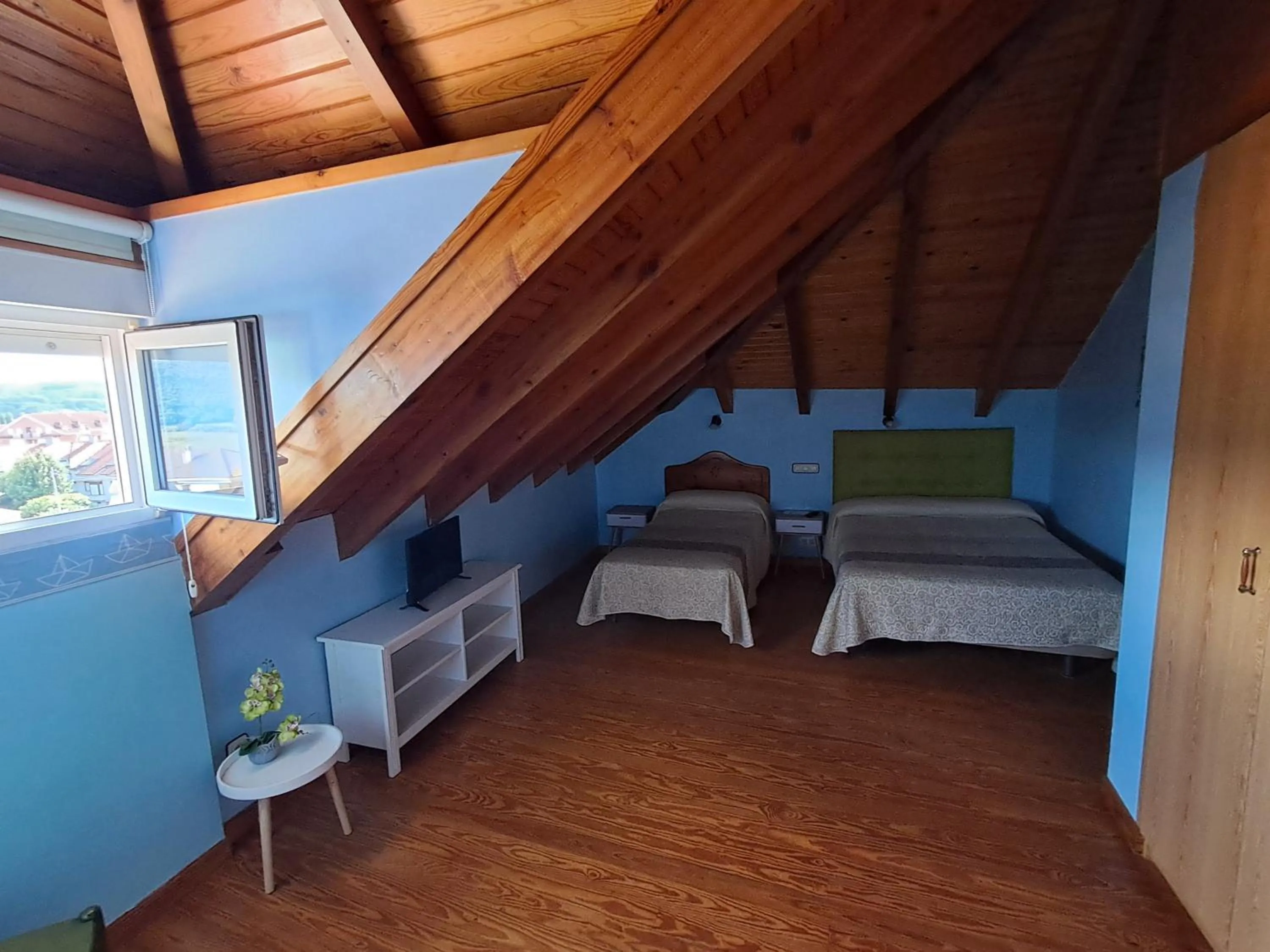 Bed in Hostería La Casona