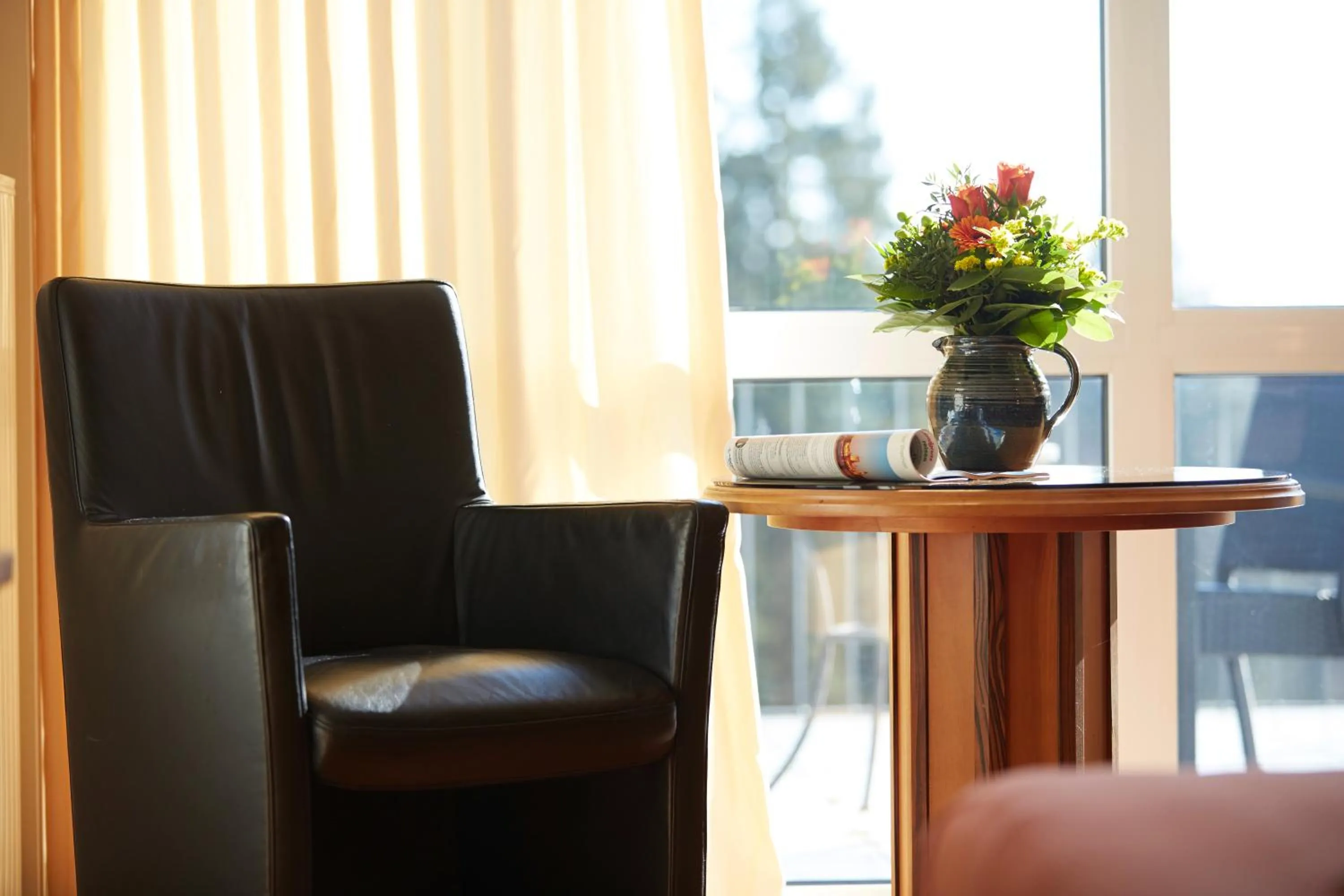 Garden view in Hotel Landhaus Berghof