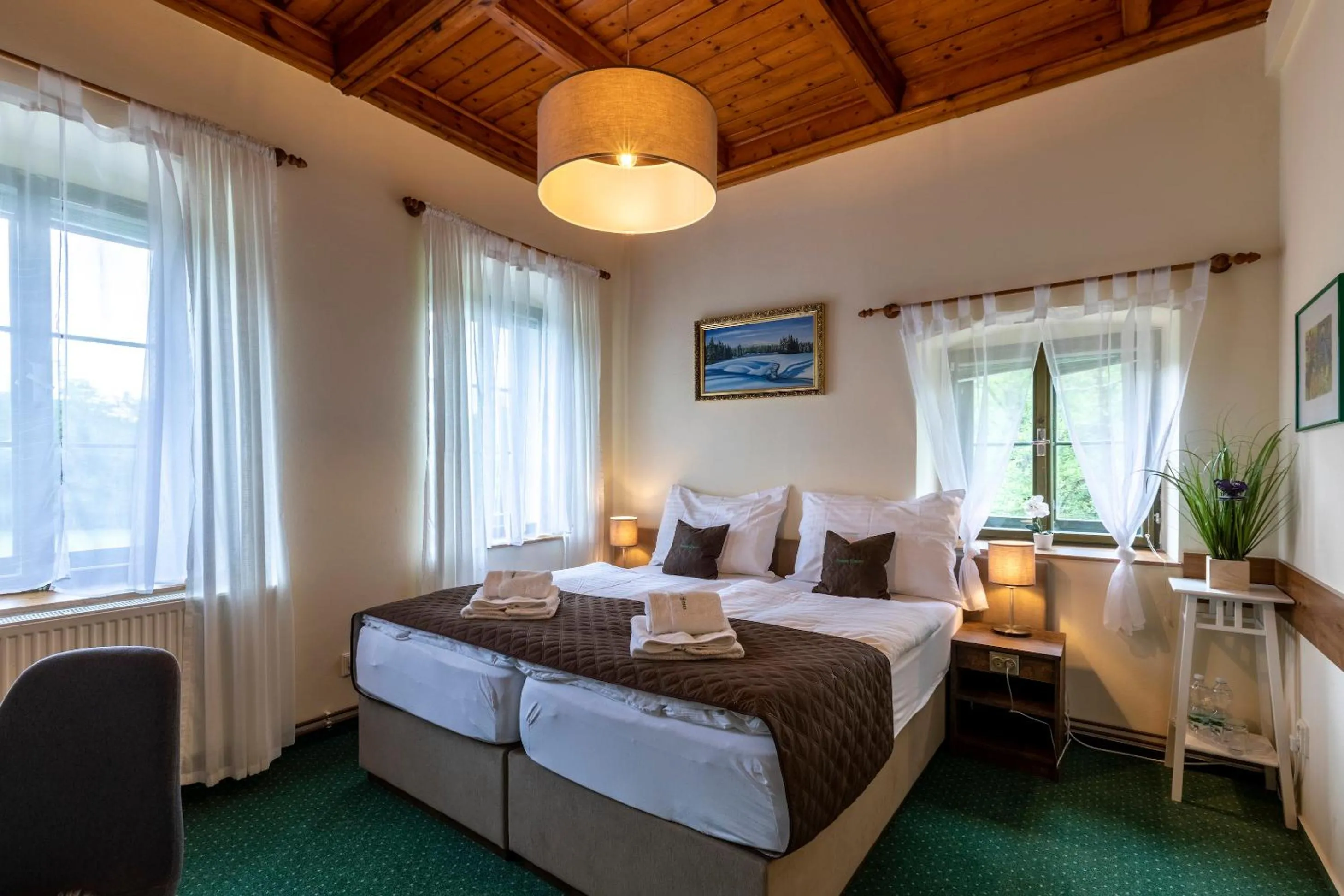 Bed in Pension Hubert