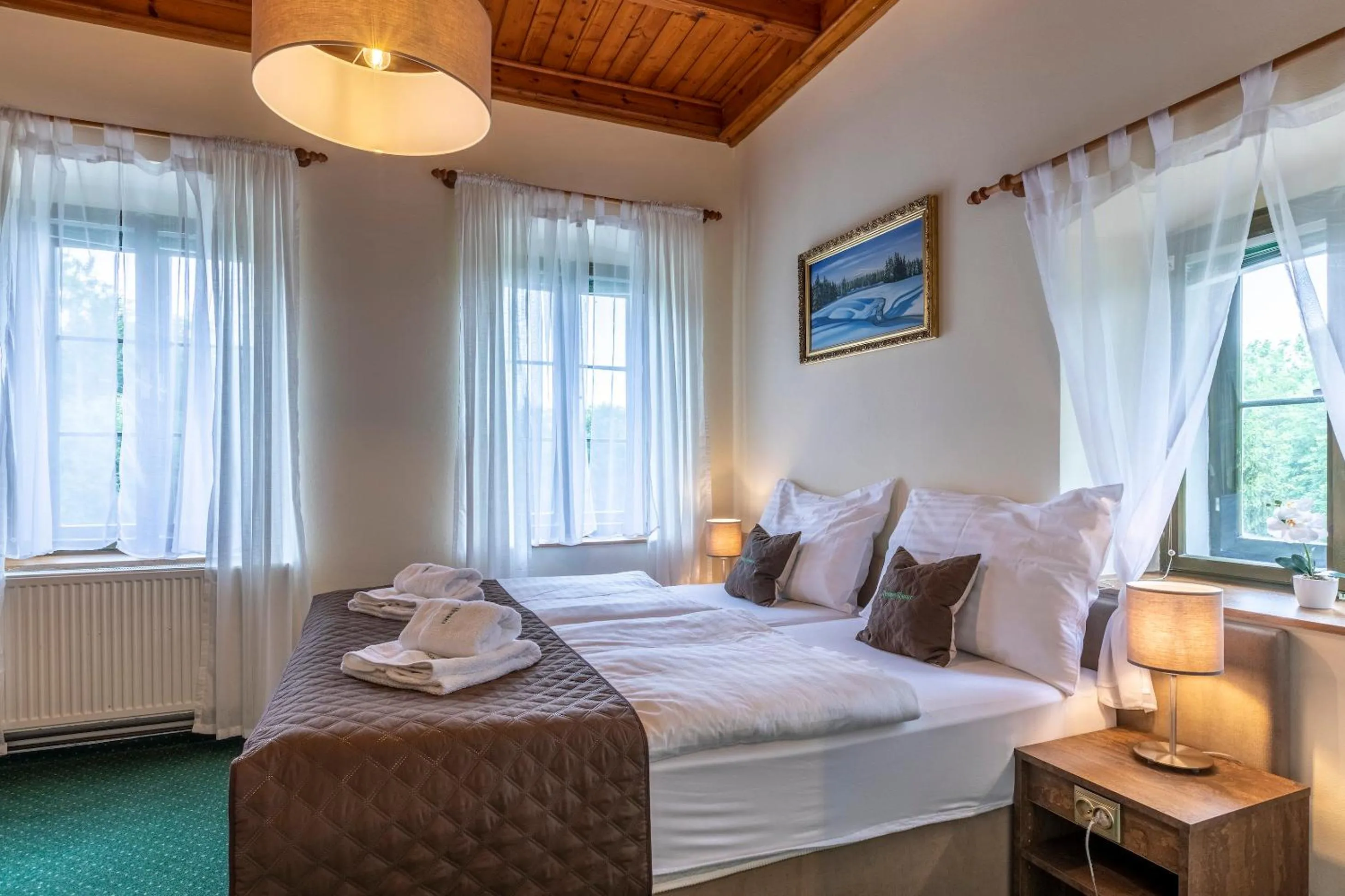 Bed in Pension Hubert
