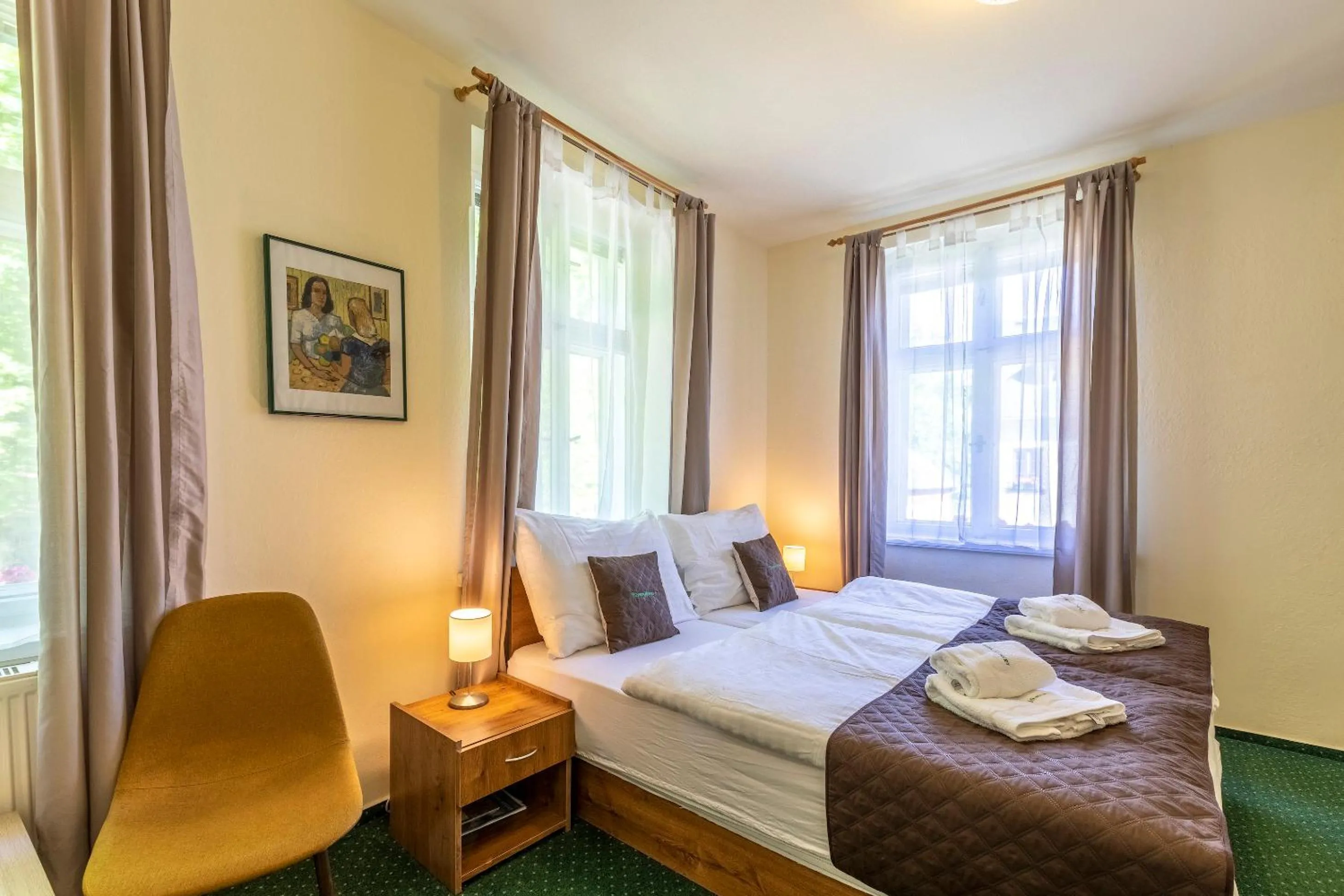 Bed in Pension Hubert