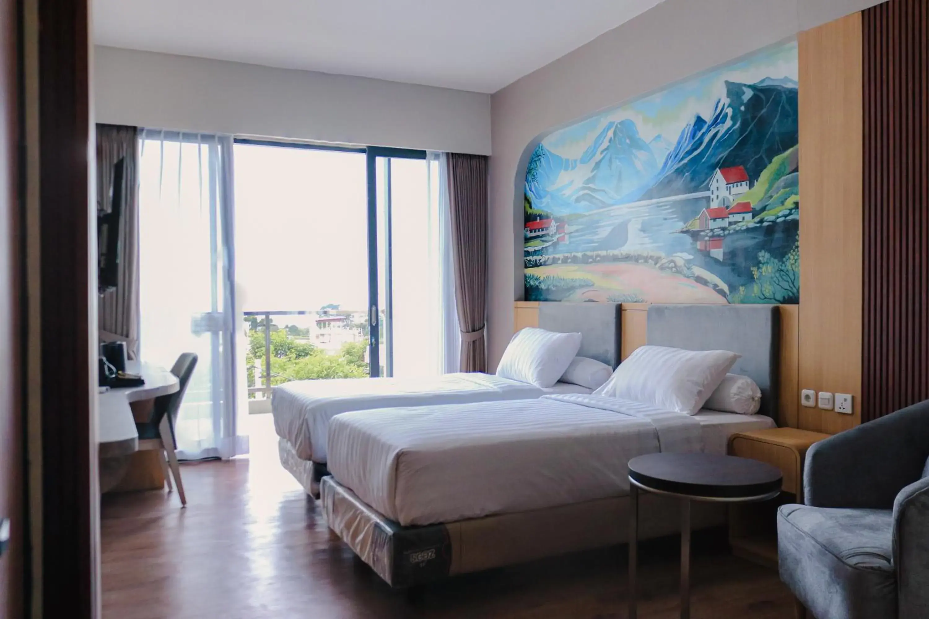 Deluxe Twin Room in Azana BeSt Hotel Batu Deluxe Twin Room in Azana BeSt Hotel Batu