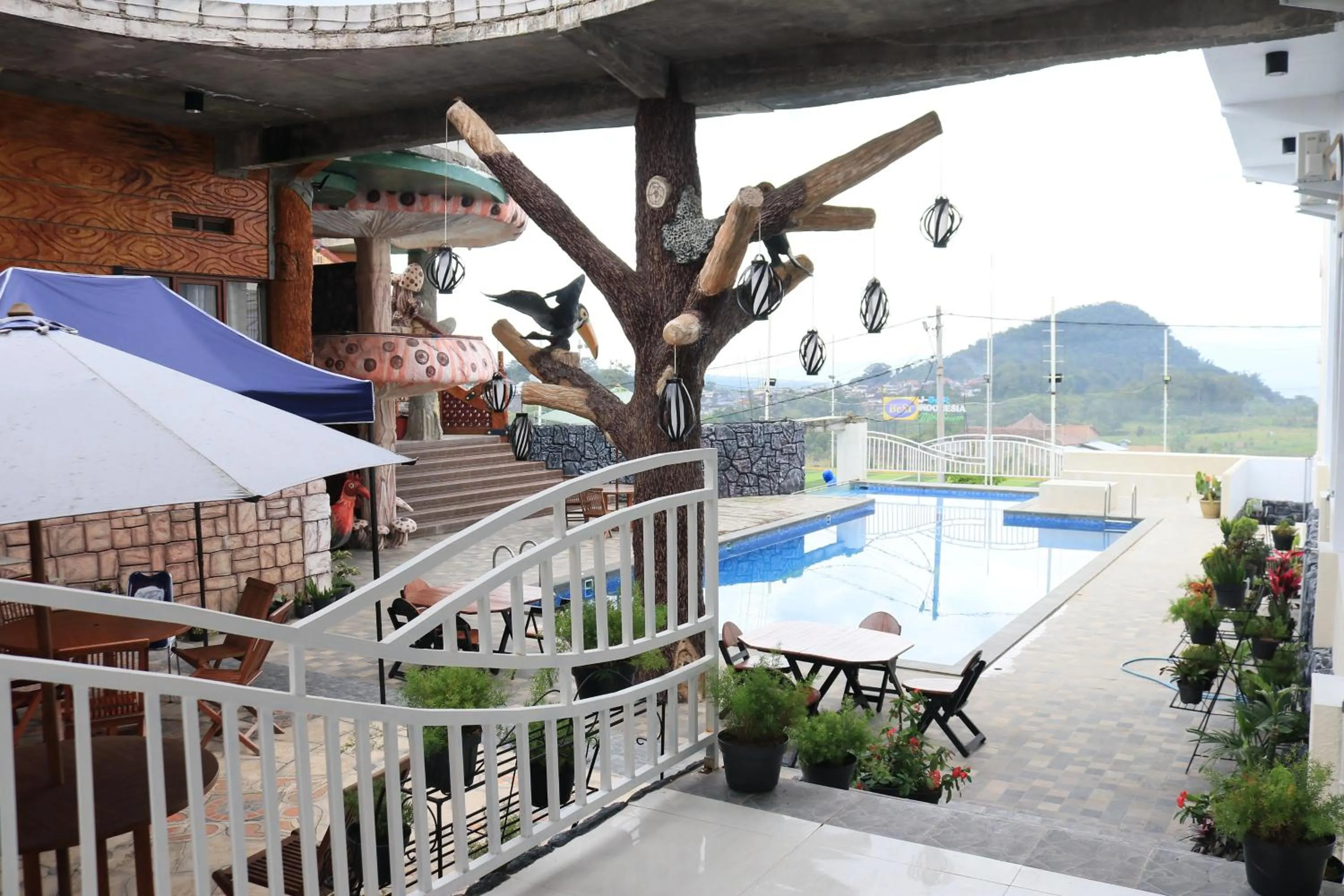 Pool view in Azana BeSt Hotel Batu