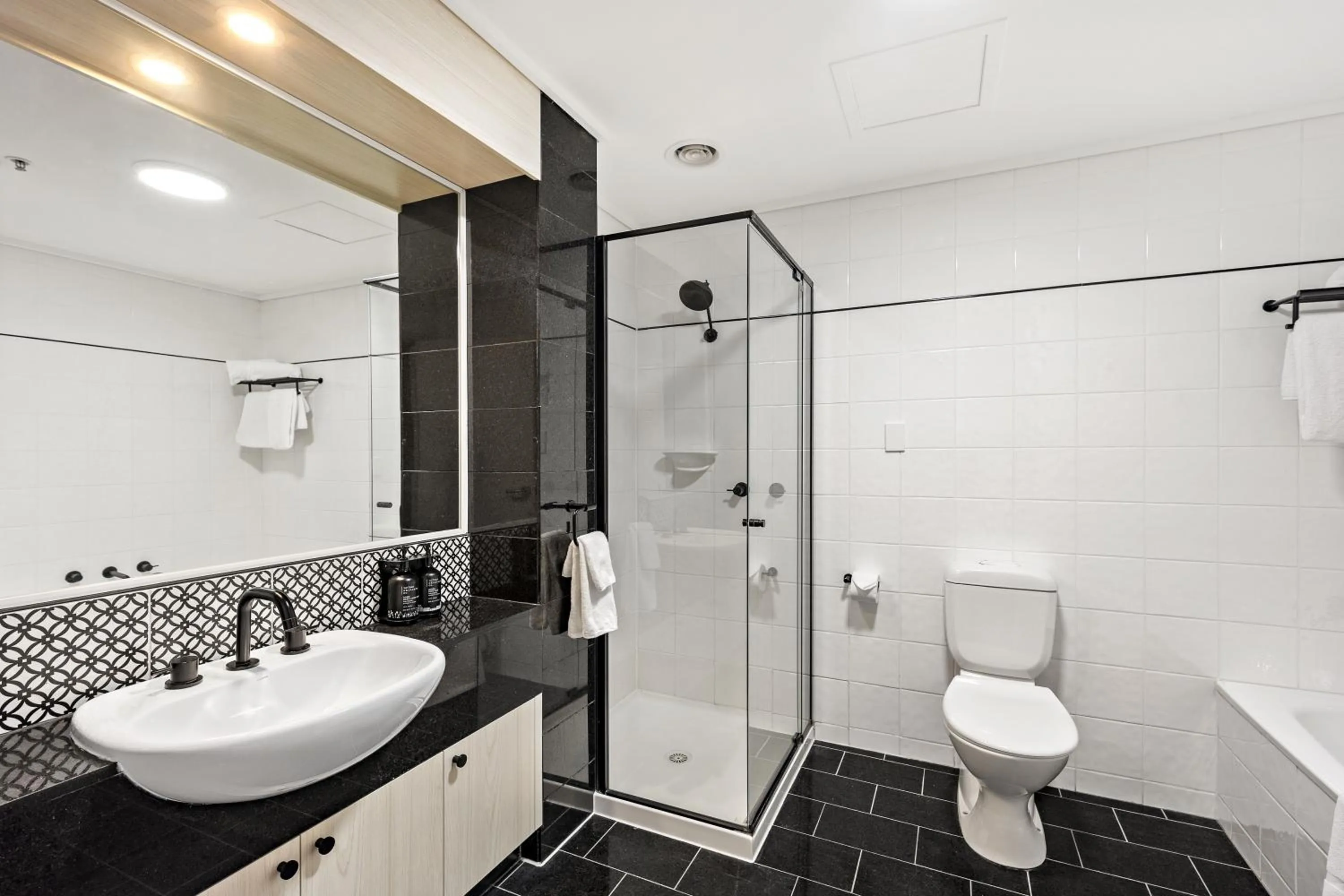 Shower in Melbourne City Suites