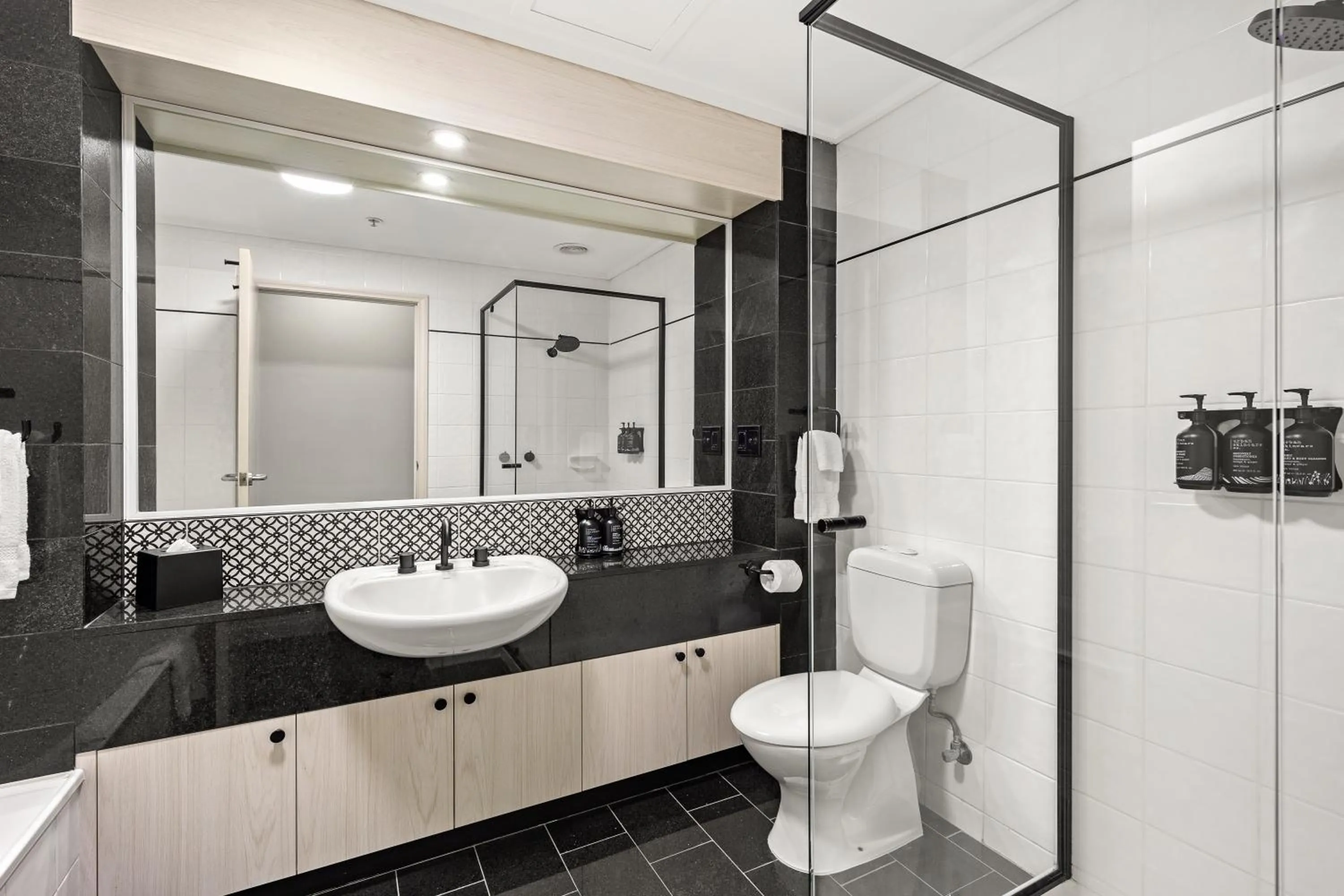 Shower in Melbourne City Suites