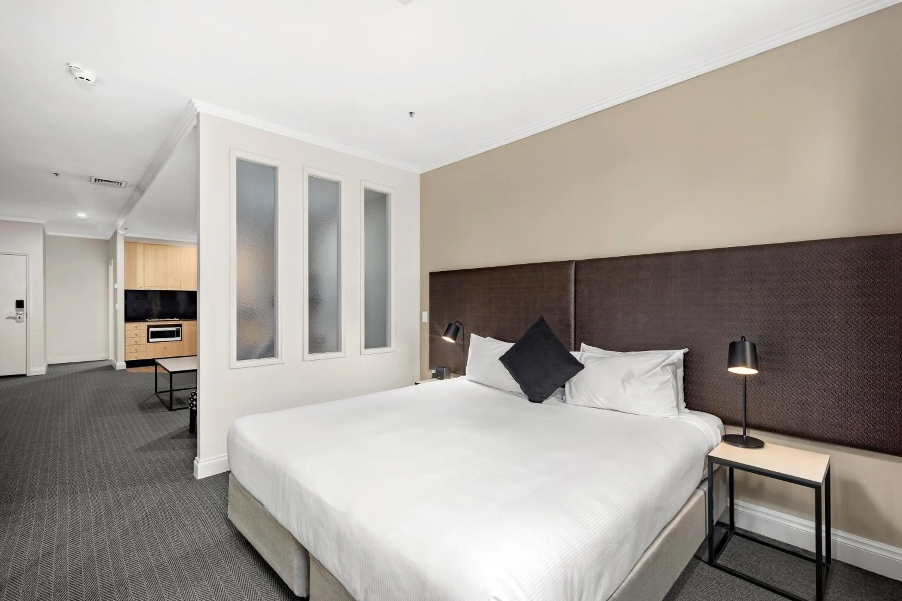 Bed in Melbourne City Suites