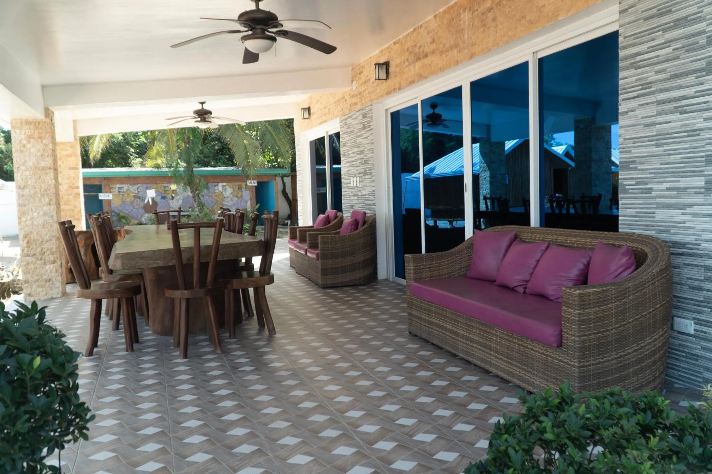 Day in The Blessed Purple Bamboo Beach Resort