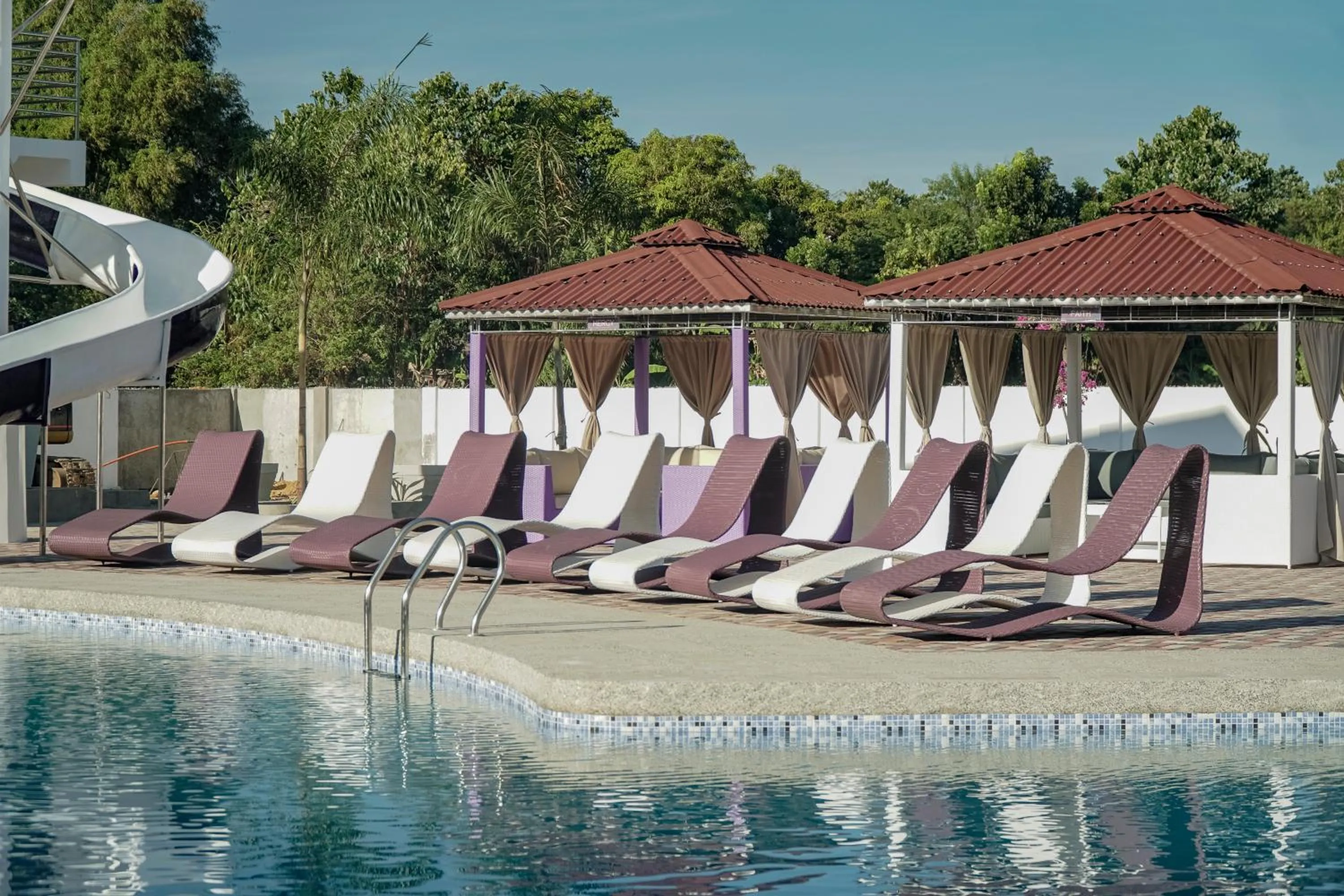 Day in The Blessed Purple Bamboo Beach Resort