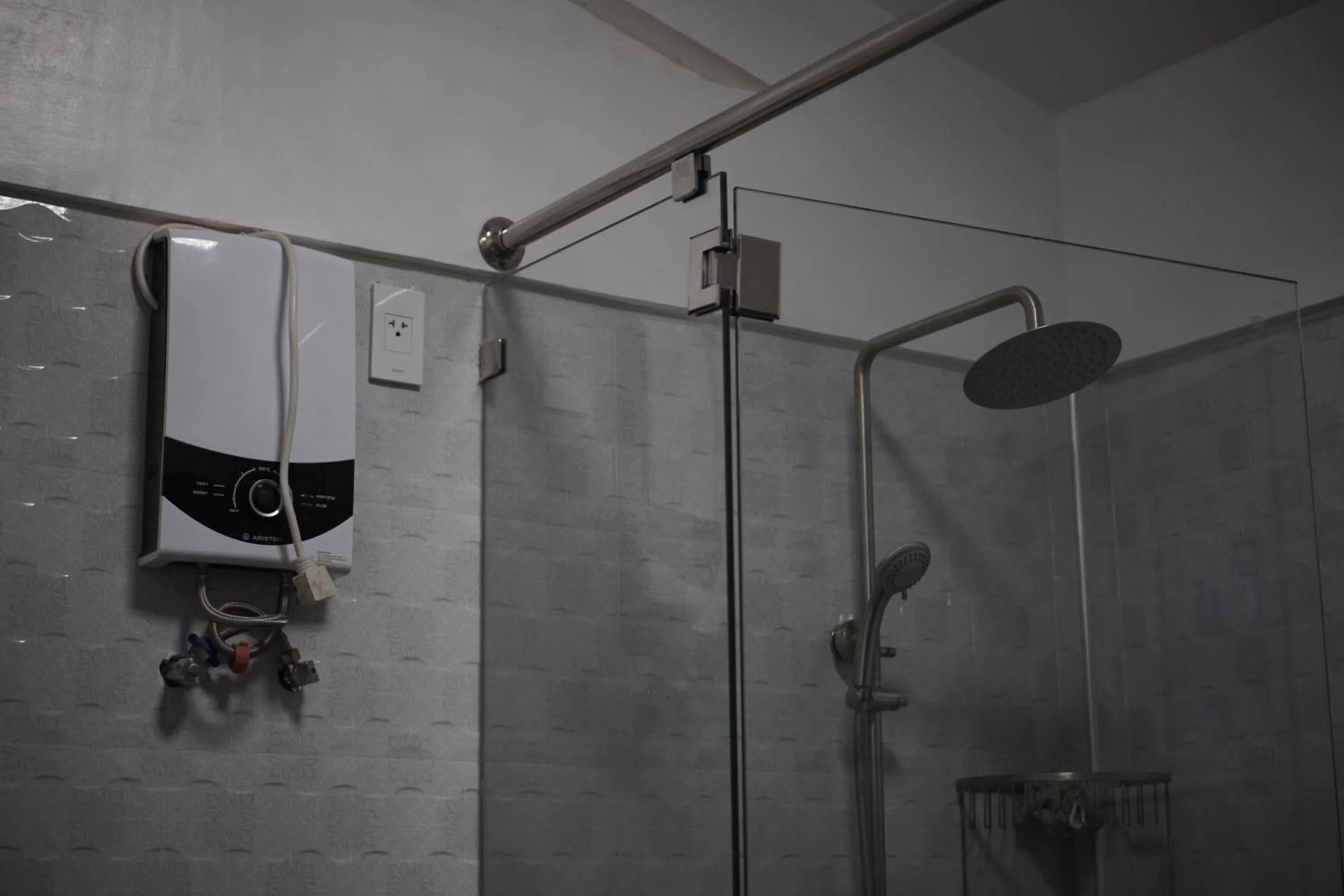 Shower in The Blessed Purple Bamboo Beach Resort