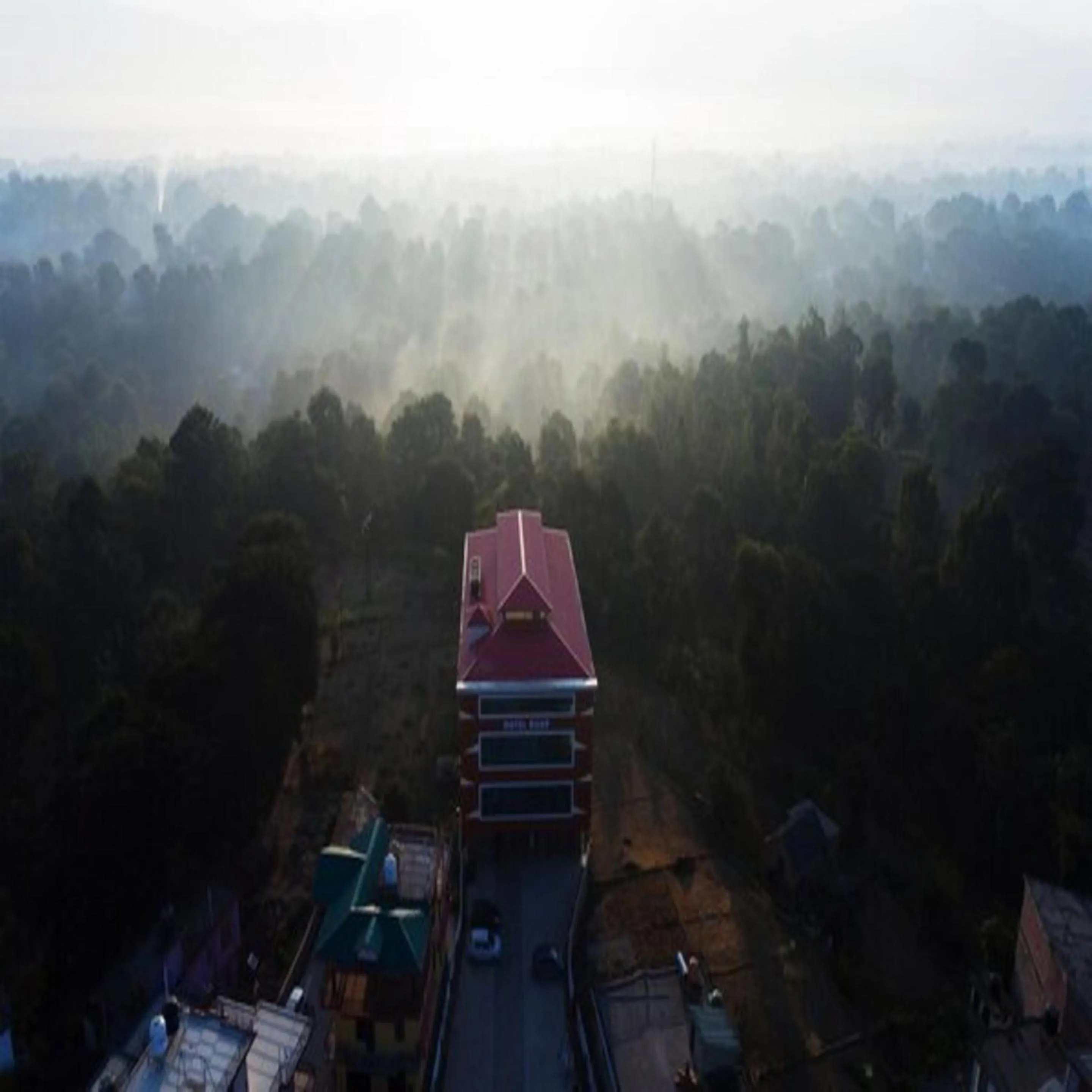 Bird's eye view in Hotel Roop
