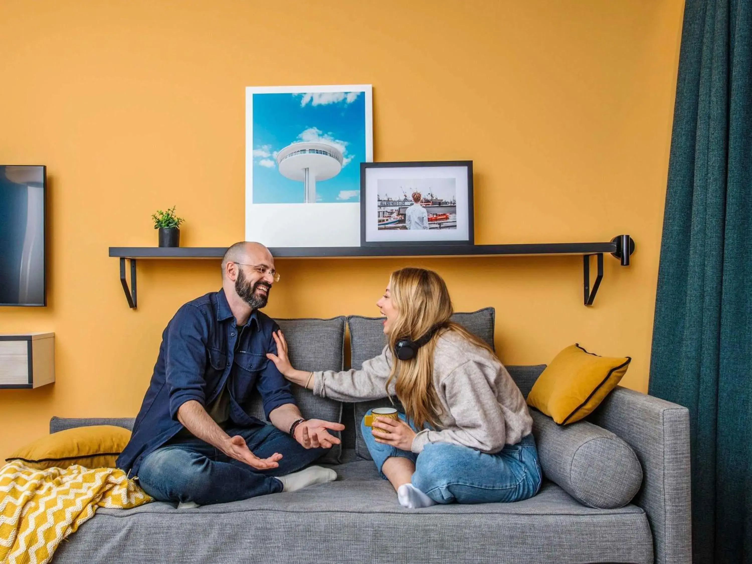 Bedroom in Aparthotel Adagio Access Rouen Centre Cathédrale Bedroom in Aparthotel Adagio Access Rouen Centre Cathédrale