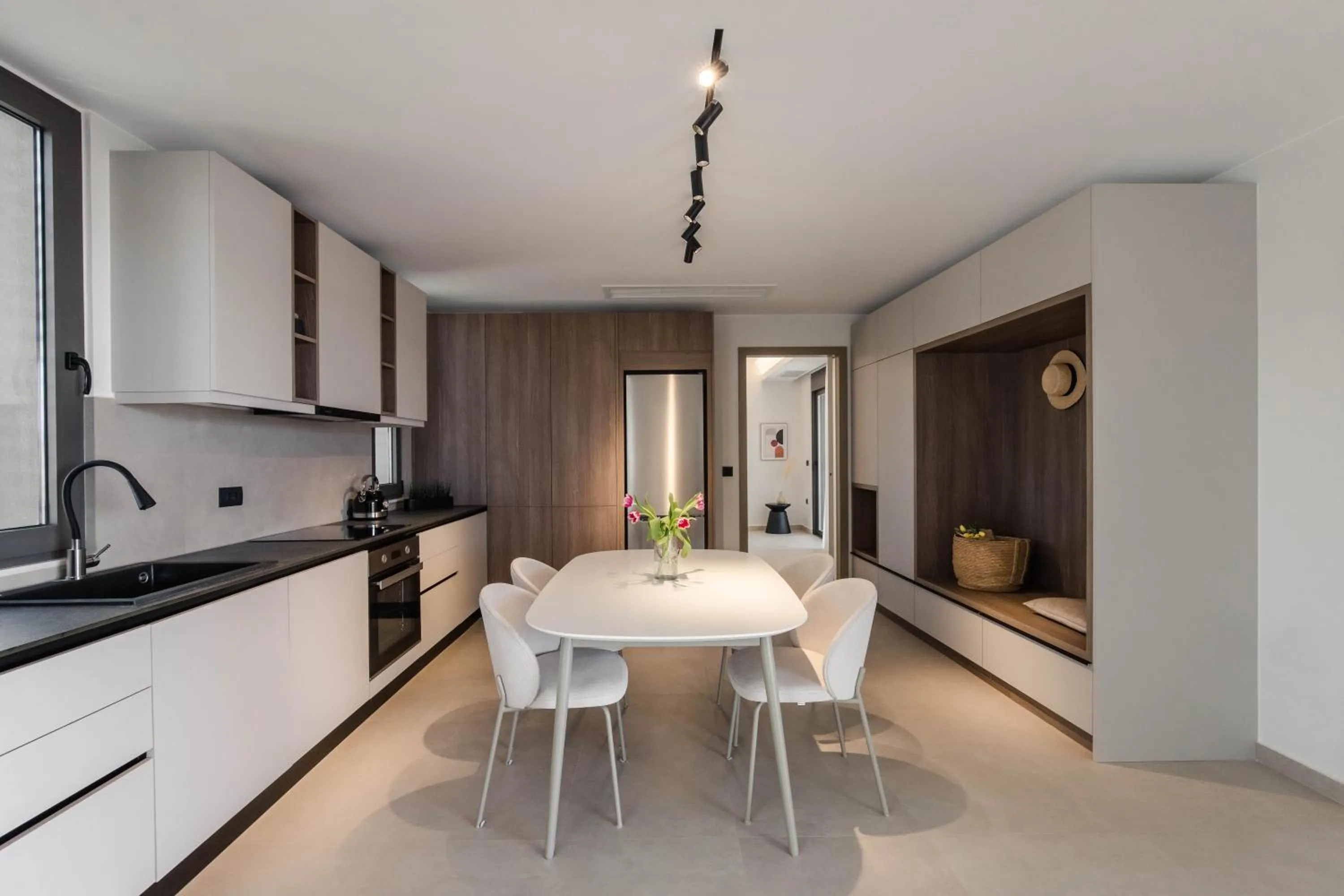 Kitchen or kitchenette in Chania Elegance Suites