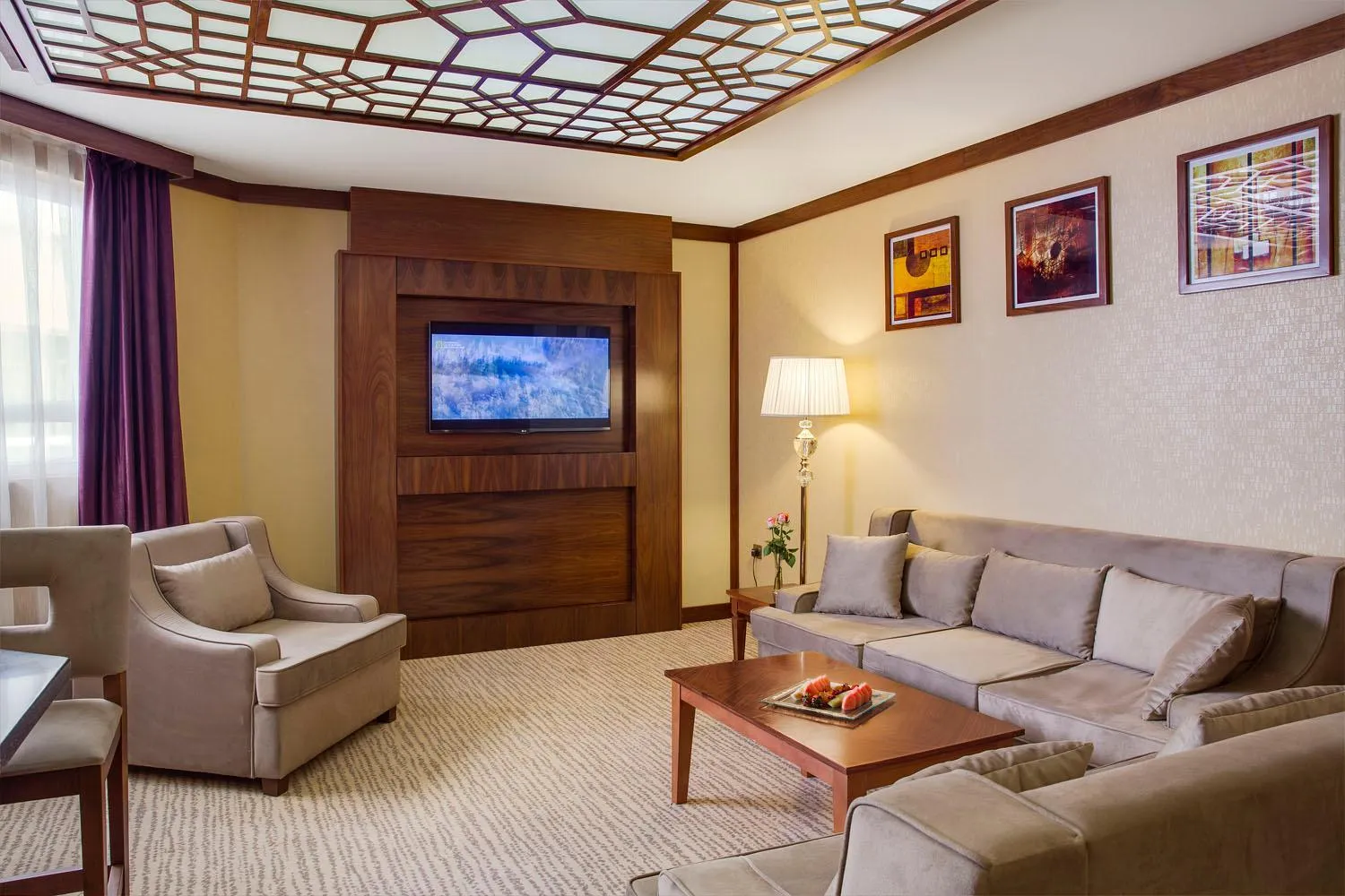 Bed in Cristal Erbil Hotel