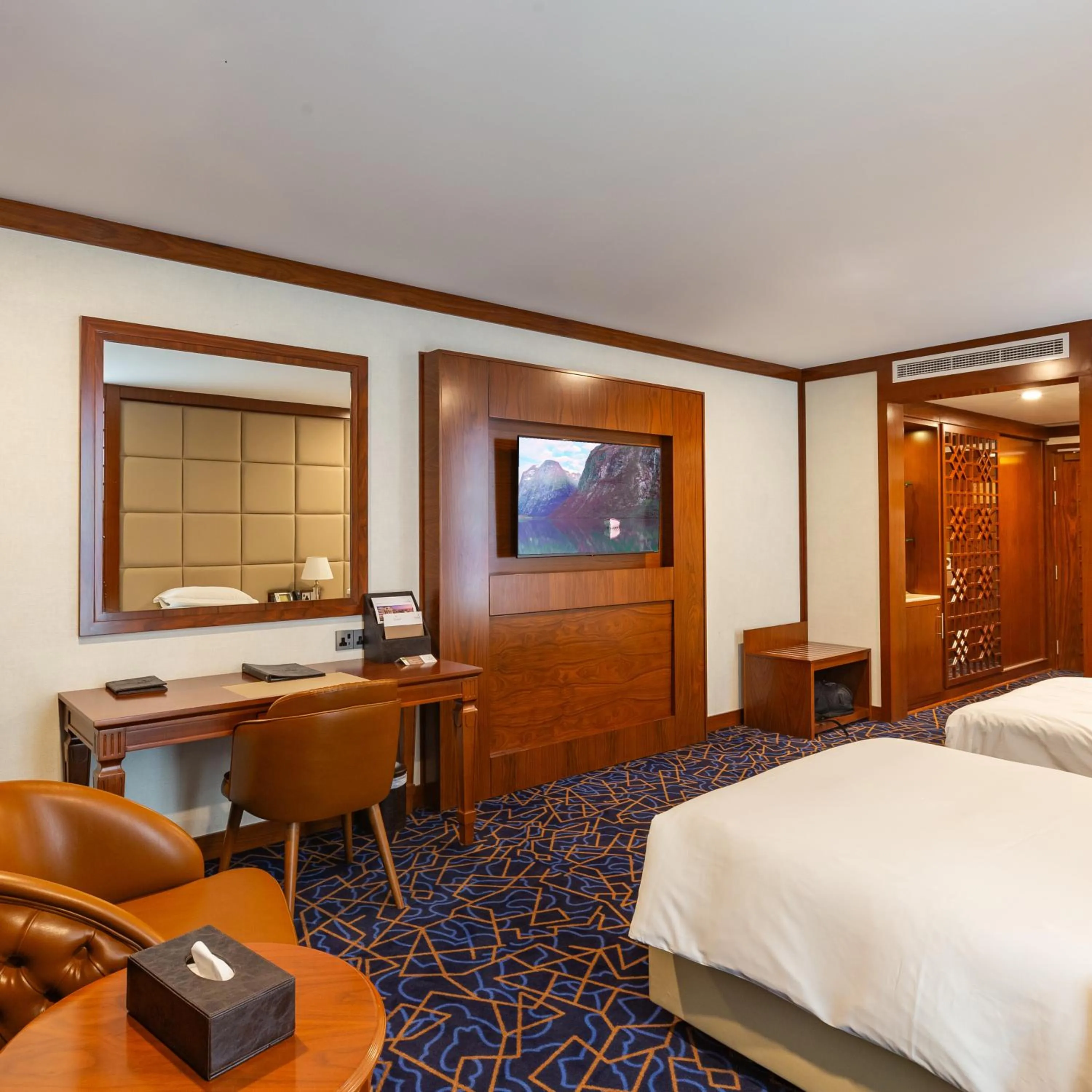 Bed in Cristal Erbil Hotel