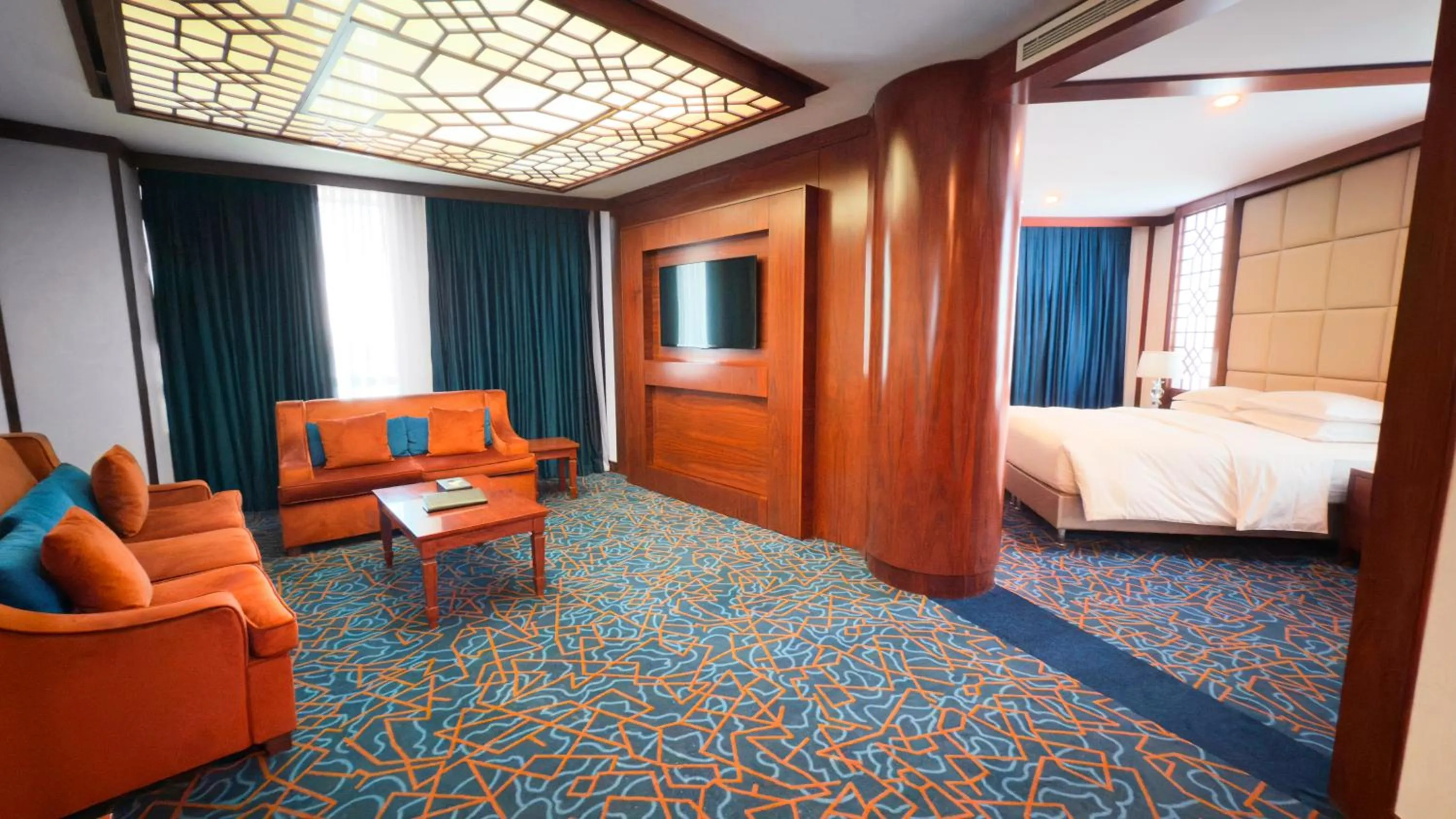 Bed in Cristal Erbil Hotel